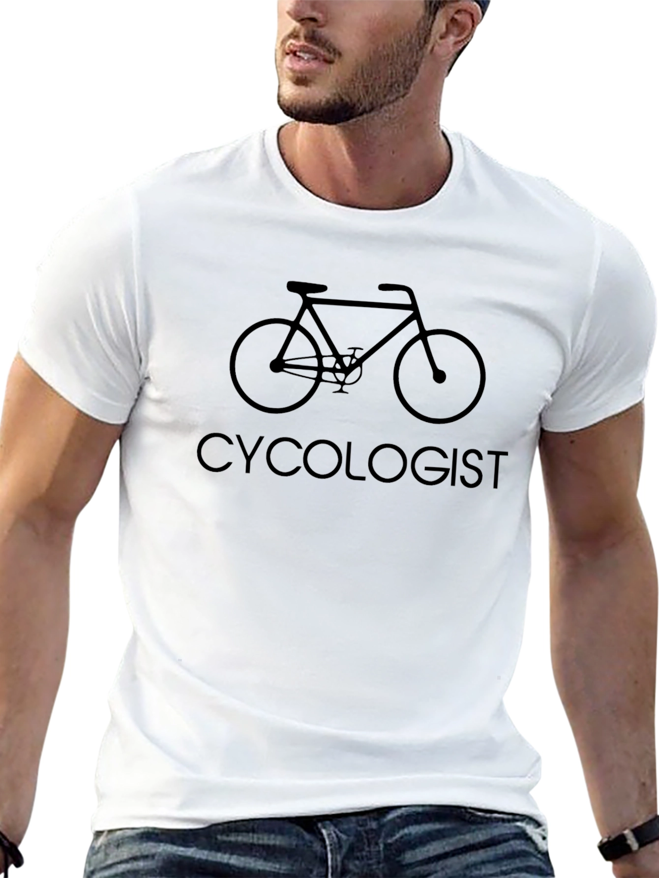 Cycololgist Graphic T-Shirt - Black Cotton Tee