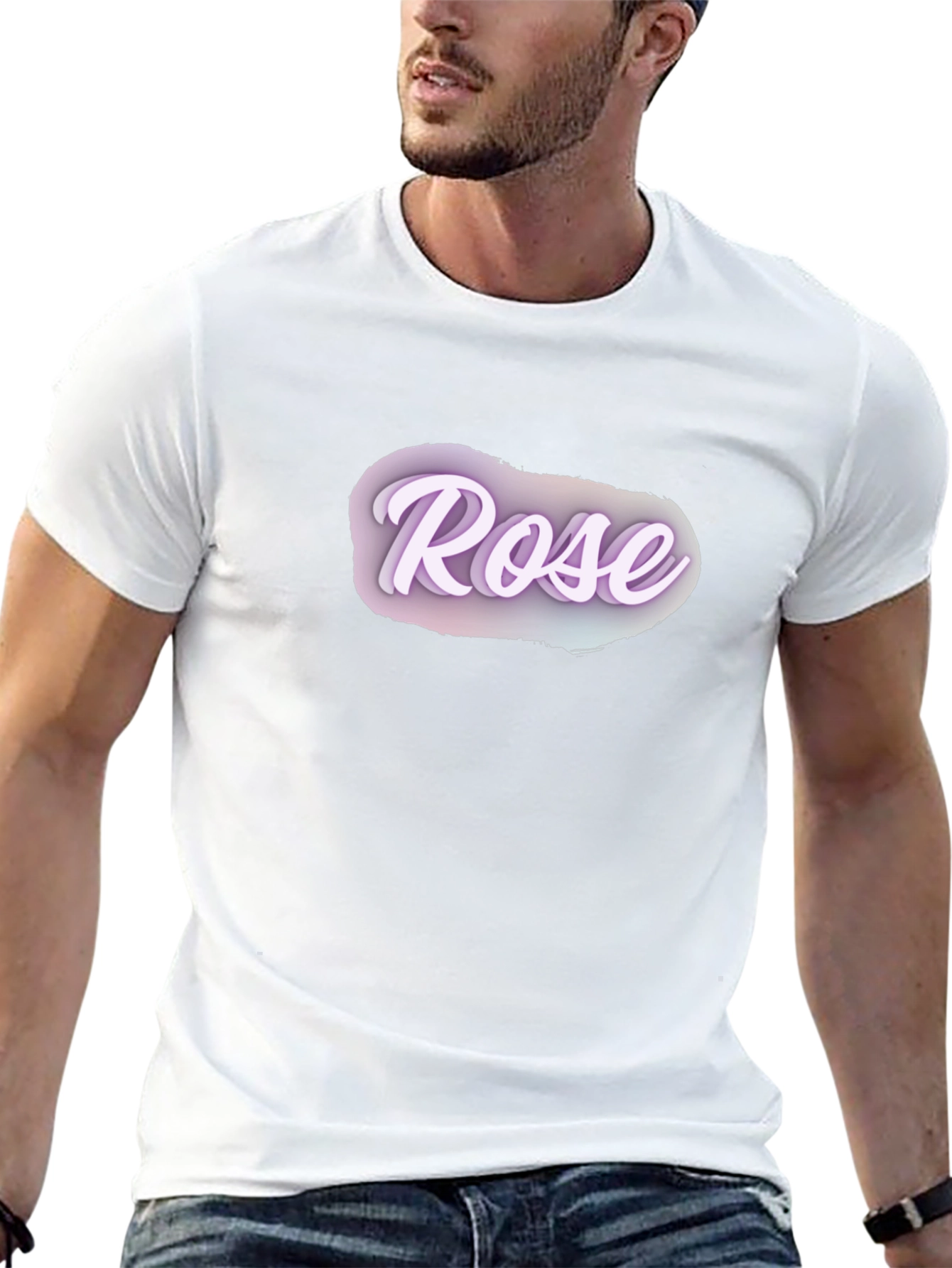Rose Graphic Black T-Shirt