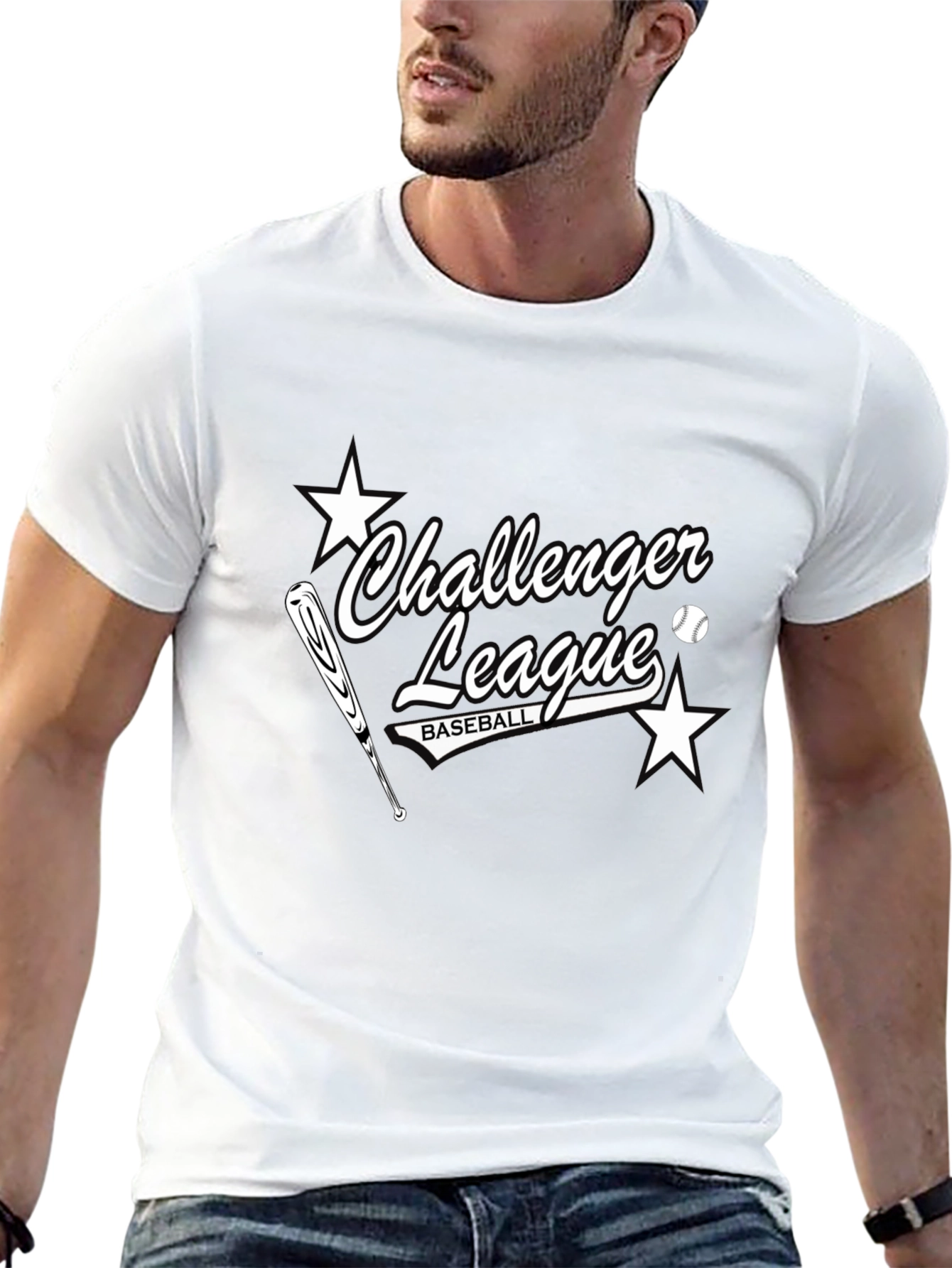 Challenger League Baseball T-Shirt - Classic Design