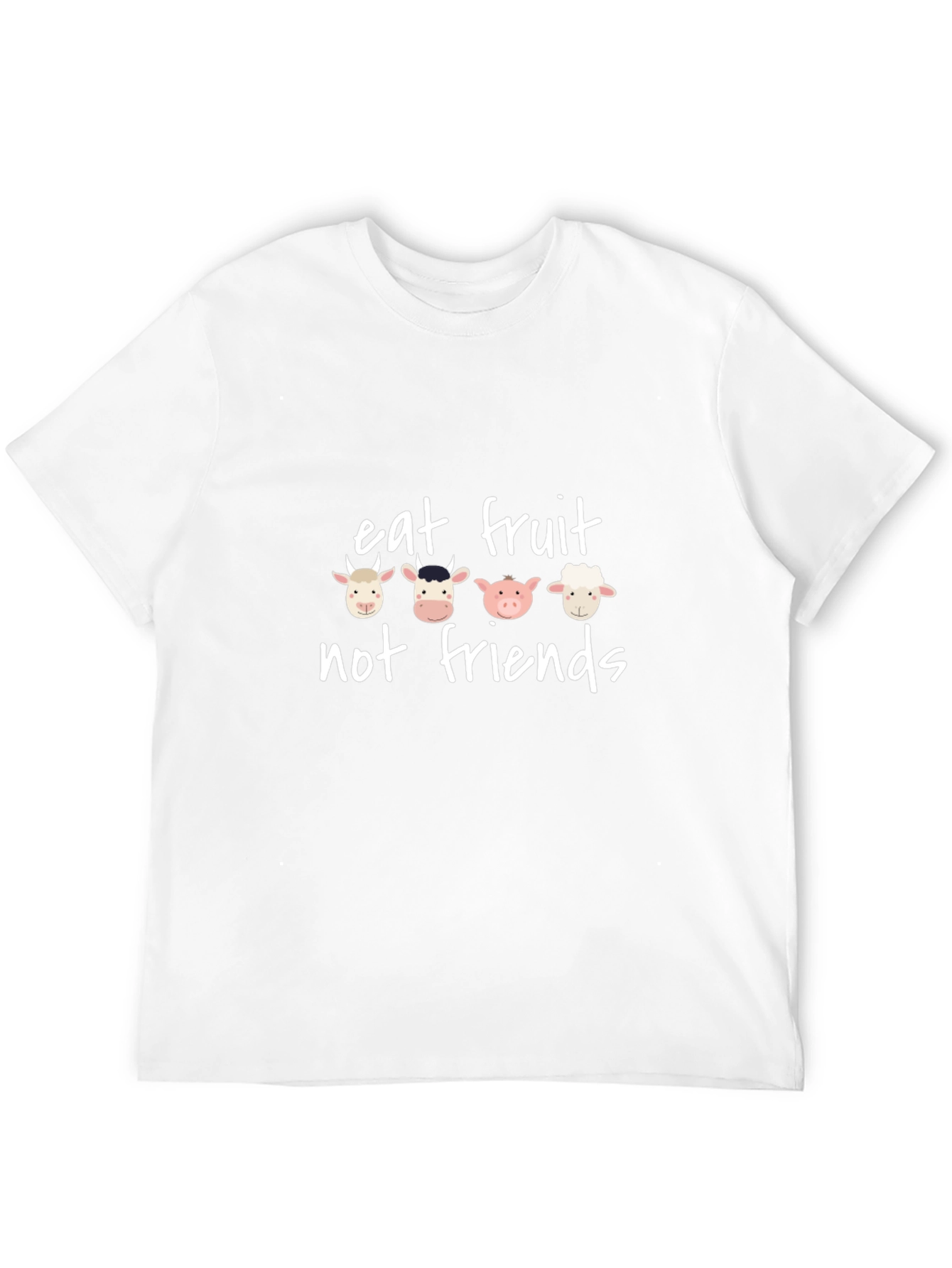 Eat Fruit Not Friends Graphic Tee - Vegan T-Shirt