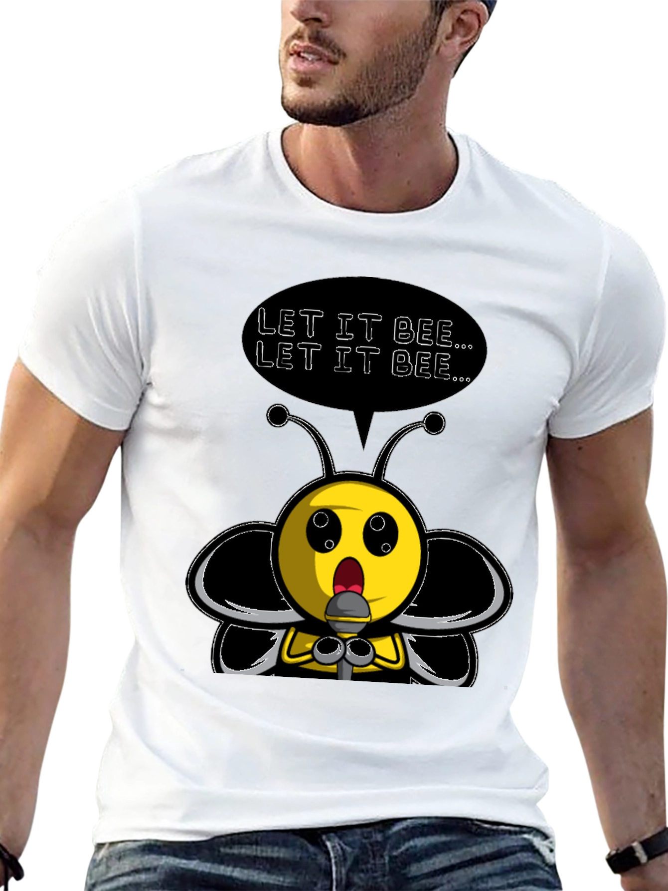 Let It Bee Funny Graphic Tee