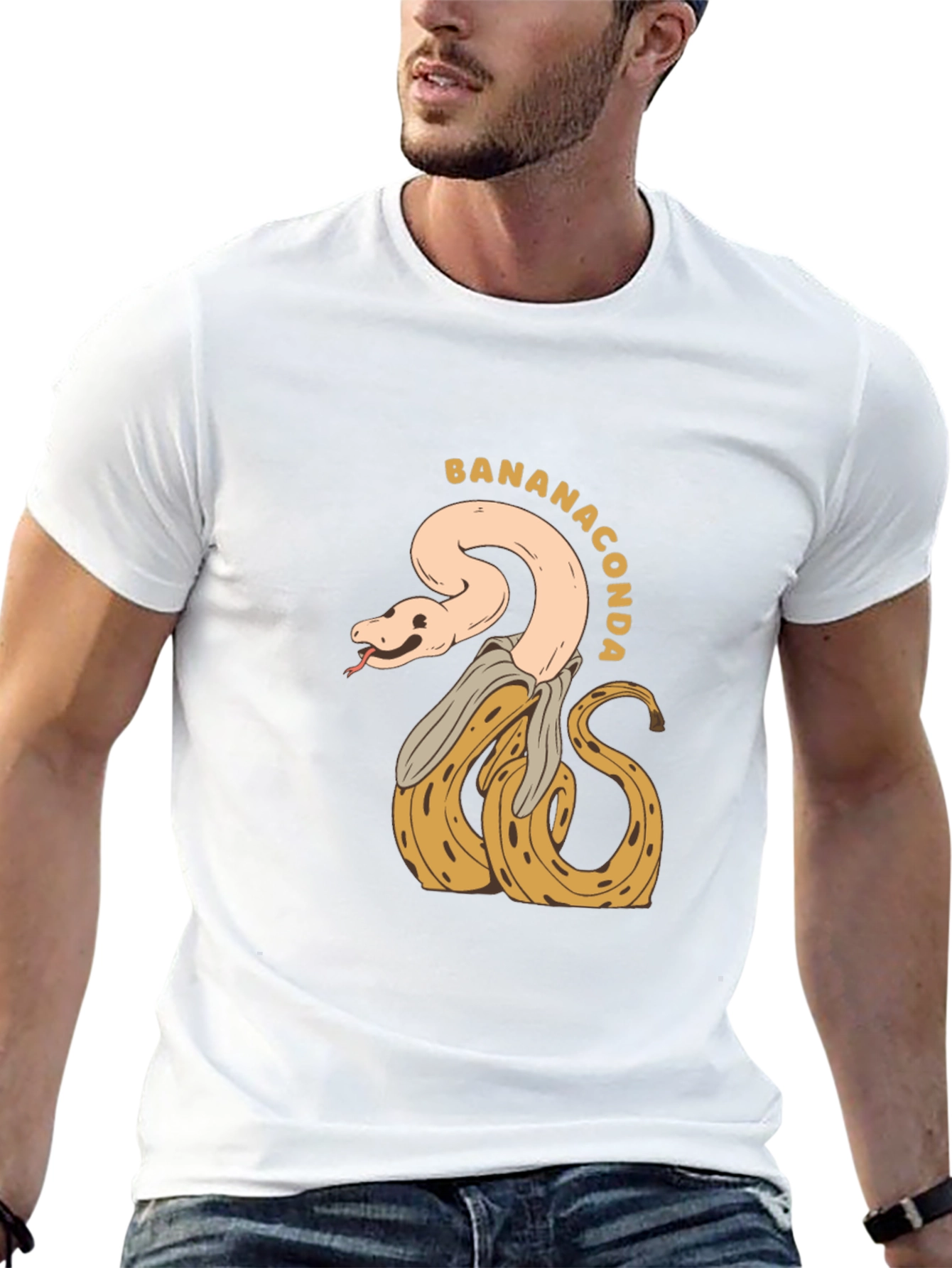 Bananaconda T-Shirt - Quirky Snake & Banana Design