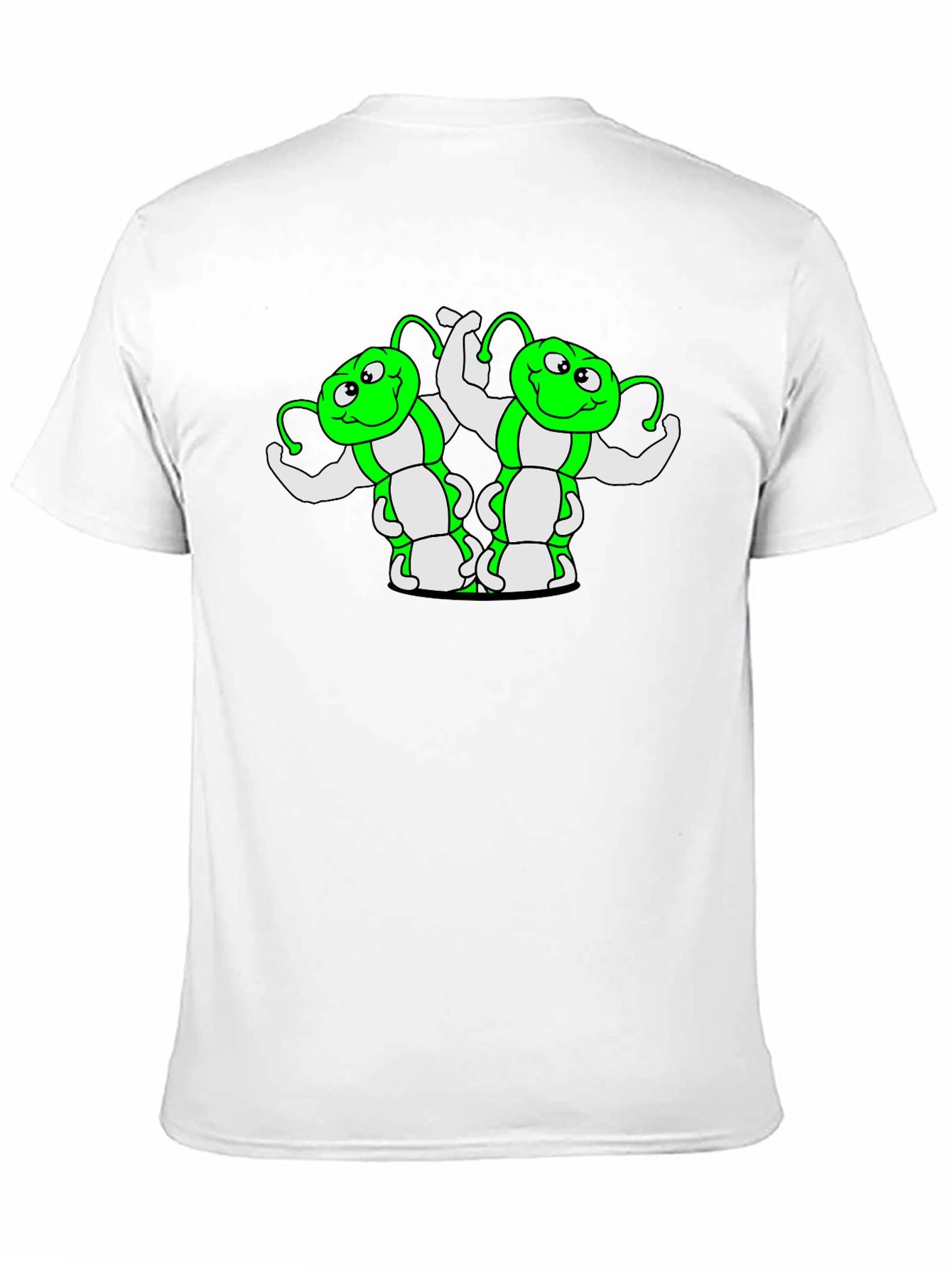 Funny Green Caterpillar Muscle T-Shirt