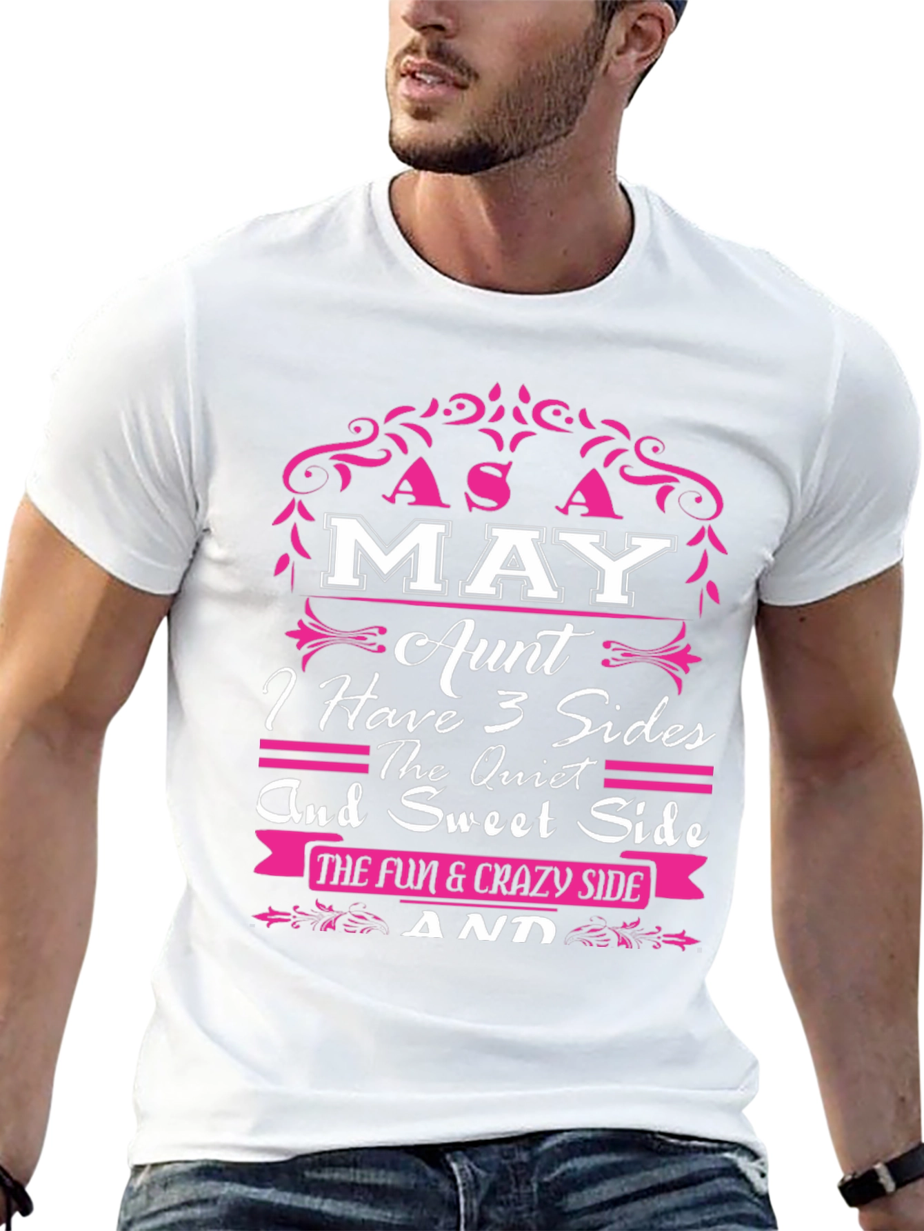 May Aunt Three Sides Graphic T-Shirt