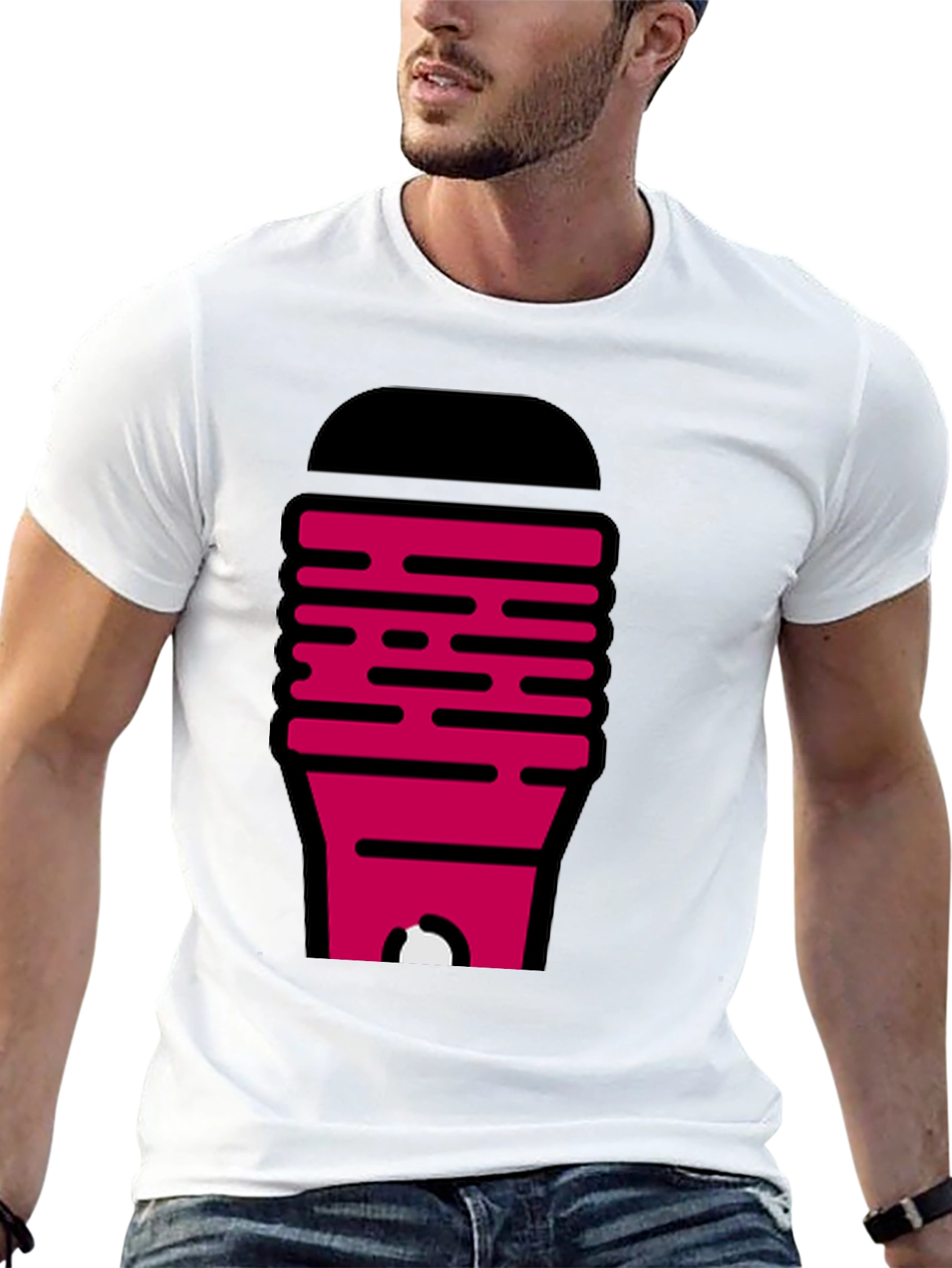Novelty Graphic Tee - Modern Abstract Design