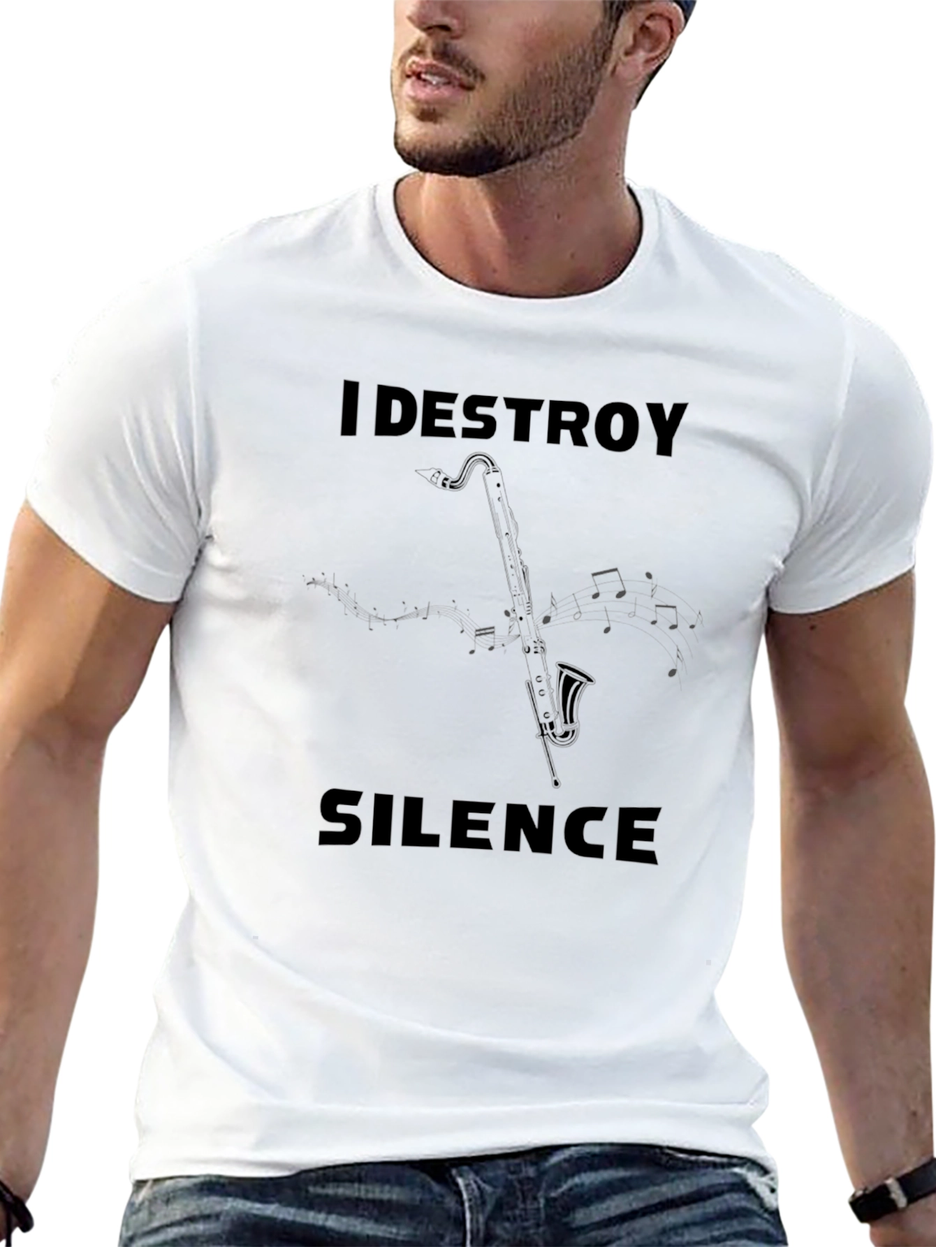 I Destroy Silence T-Shirt - Music Lover Tee