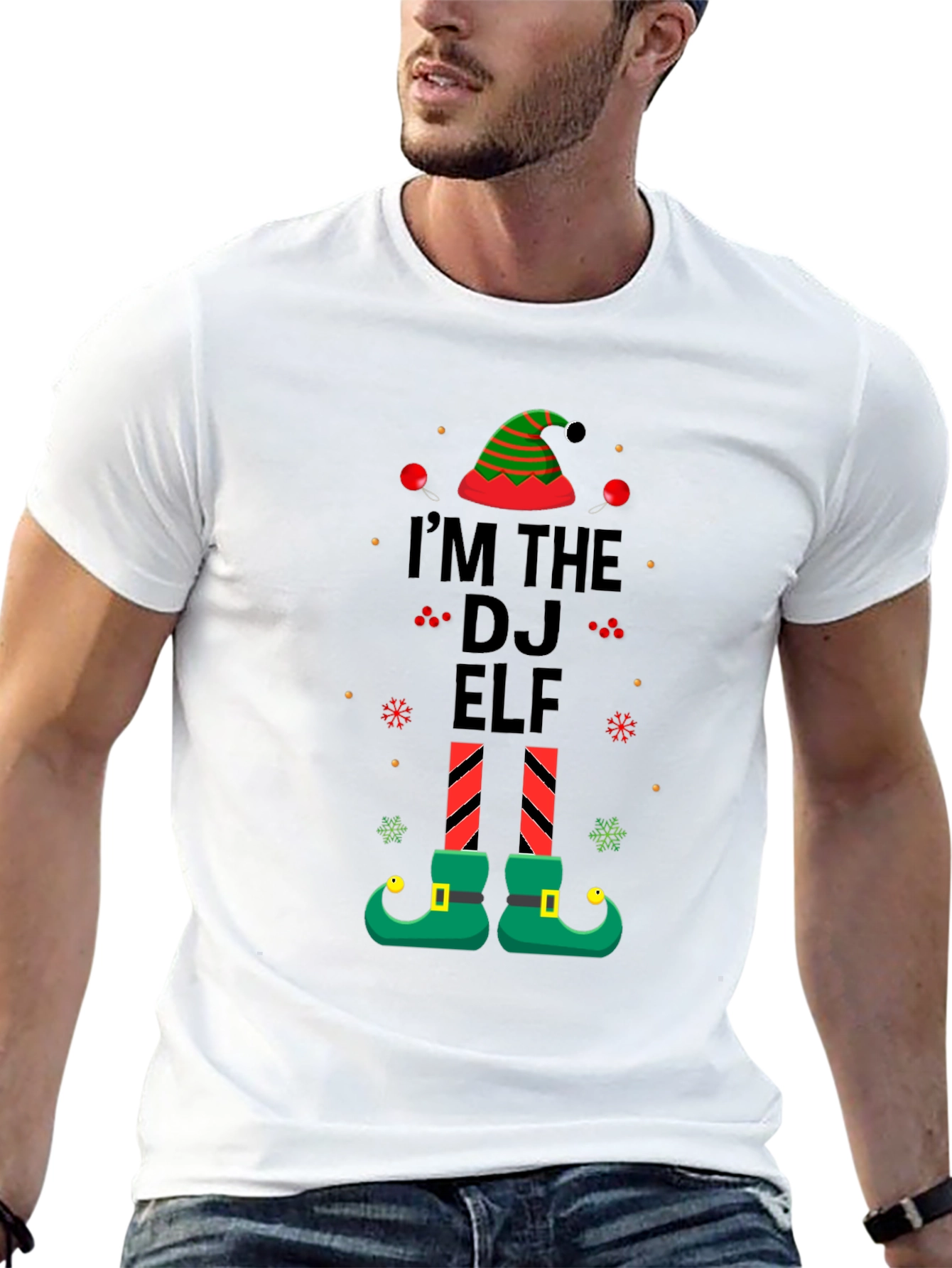 Im the DJ Elf Christmas Graphic T-Shirt