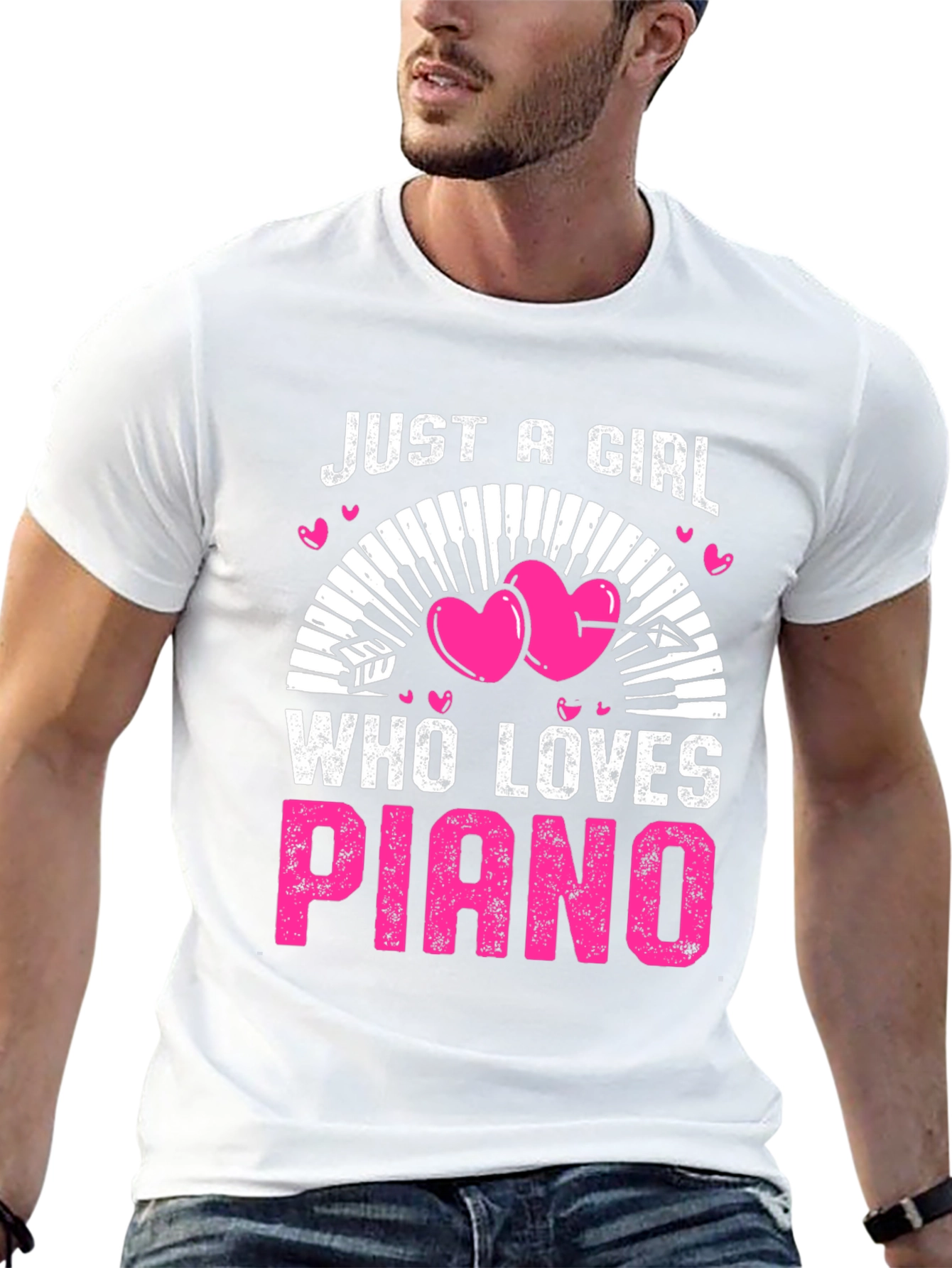 Just A Girl Who Loves Piano T-Shirt