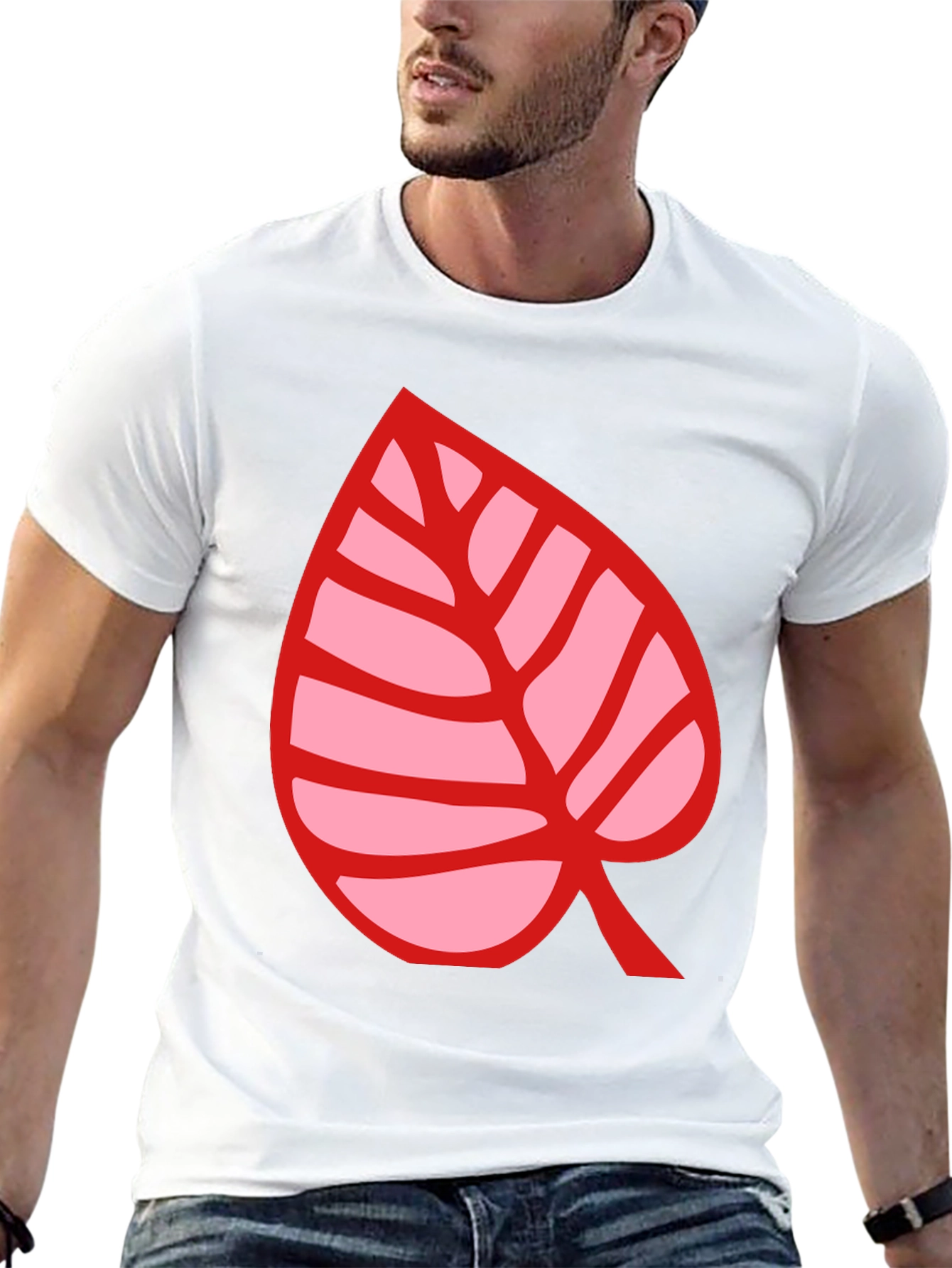 Animal Crossing Leaf Graphic T-Shirt - Black