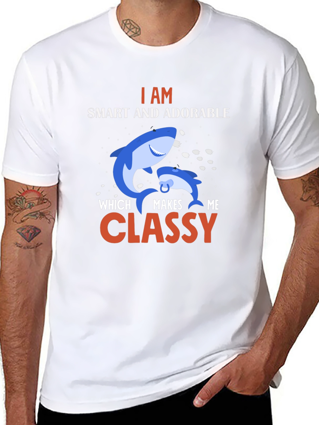 Smart & Classy Shark Graphic Tee