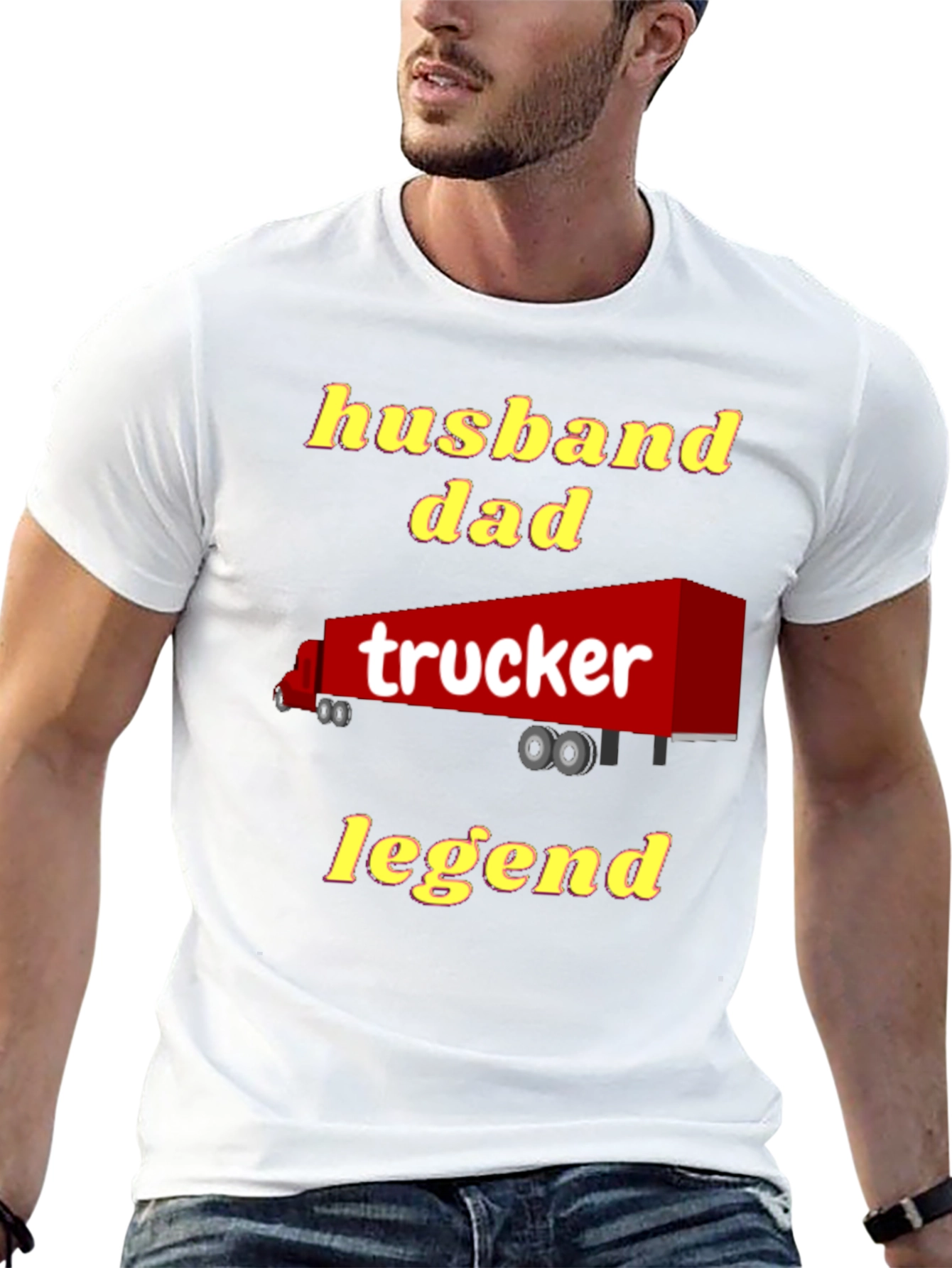 Husband Dad Trucker Legend T-Shirt