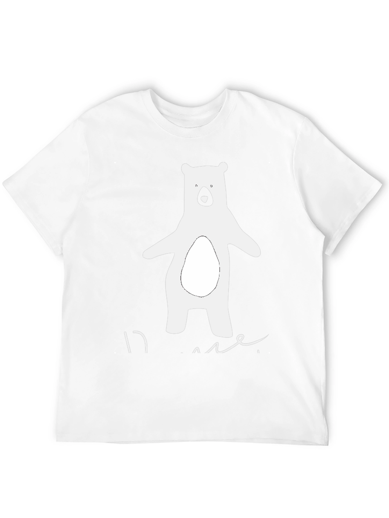 Bear Graphic Black T-Shirt - Casual Style