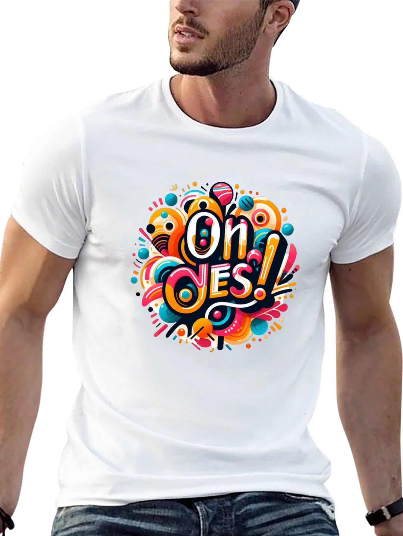 Oh Yes! Graphic T-Shirt - Vibrant Design