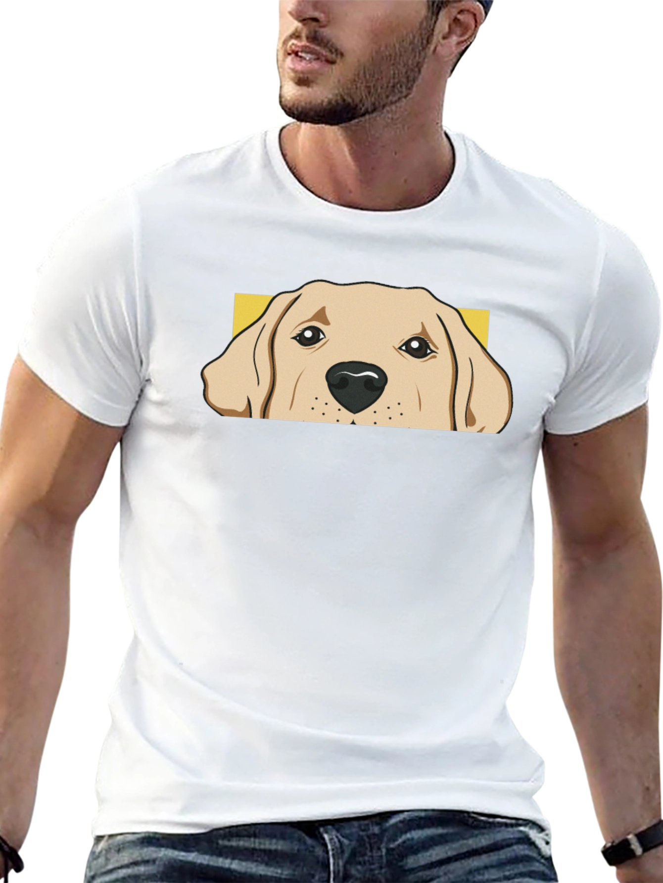 Dog Peek T-Shirt - Labrador Lover