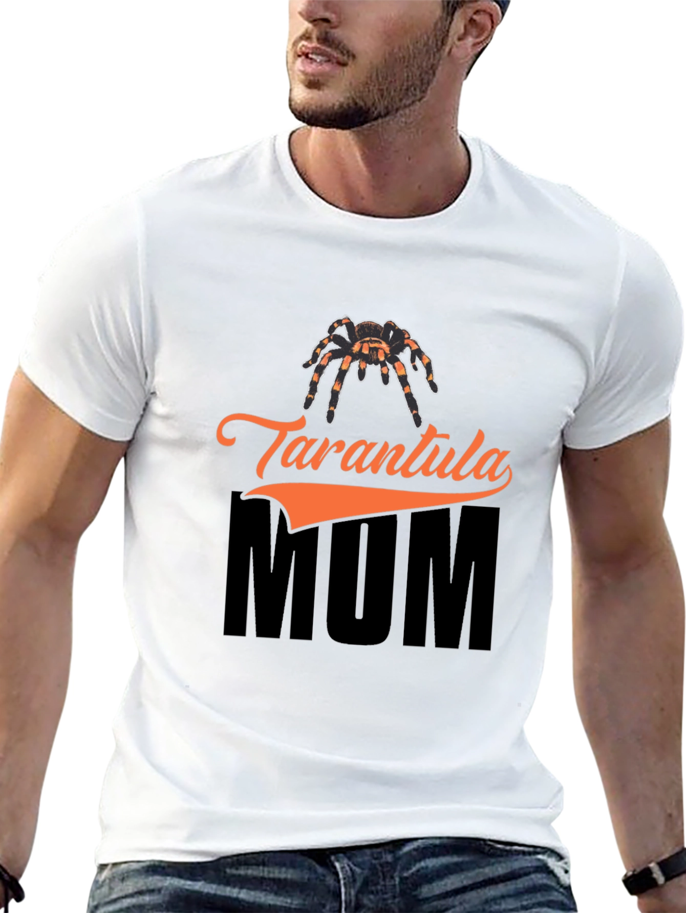 Tarantula Mum Graphic T-Shirt - Black Cotton Tee