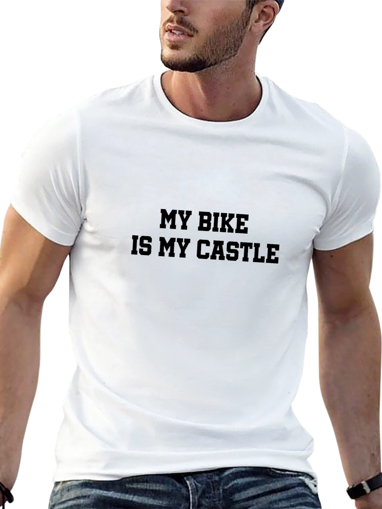 My Bike is My Castle Mens Black T-Shirt