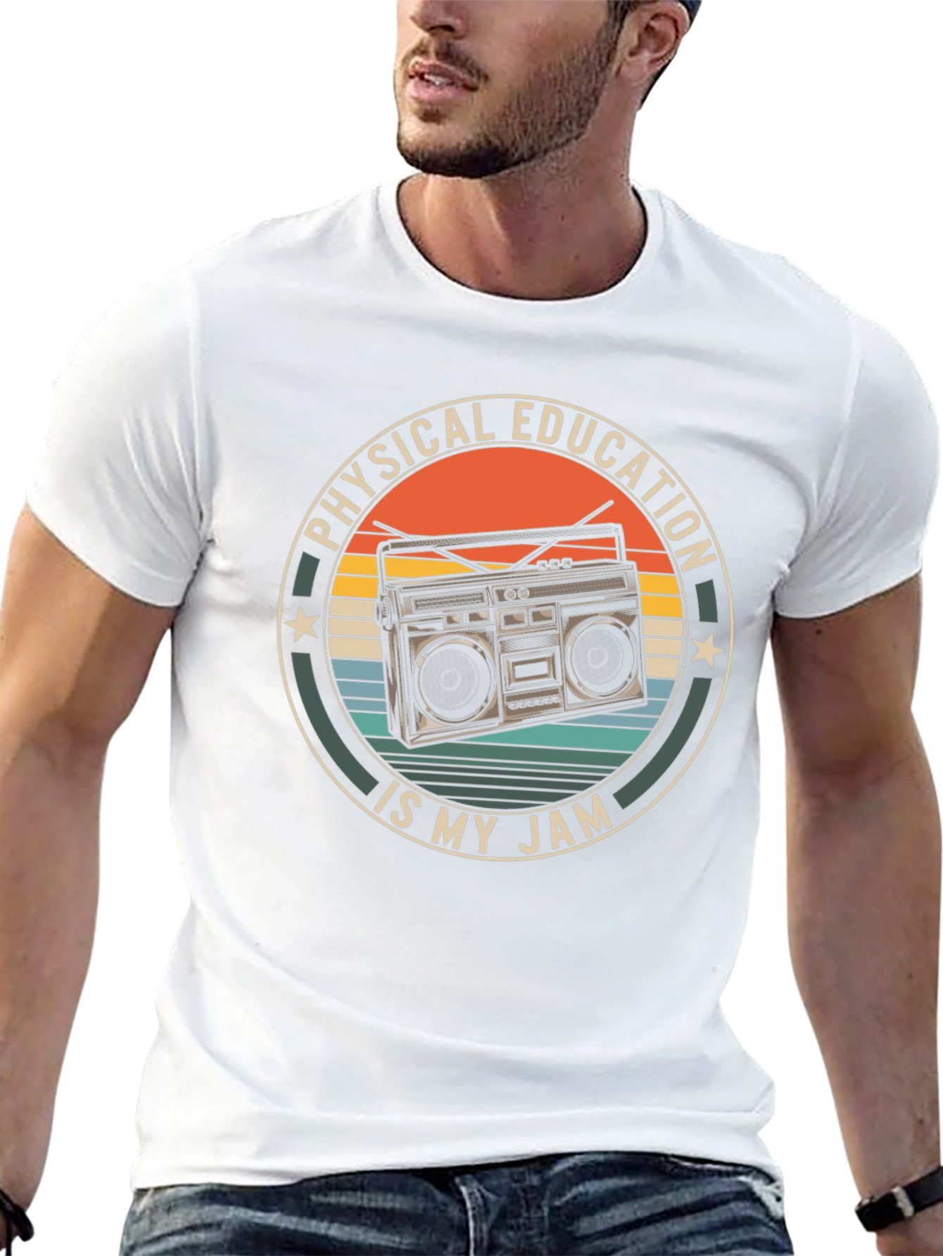 Physical Education is My Jam Retro Boombox T-Shirt