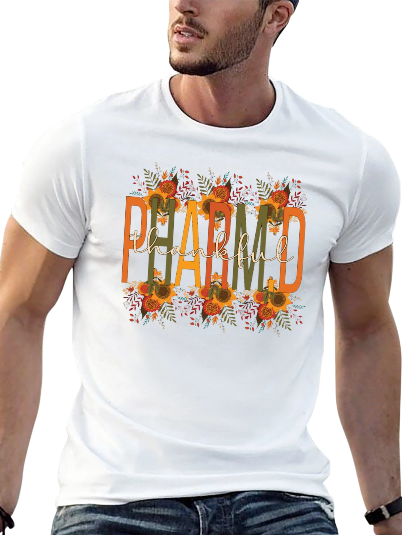 Thankful Floral Graphic Tee