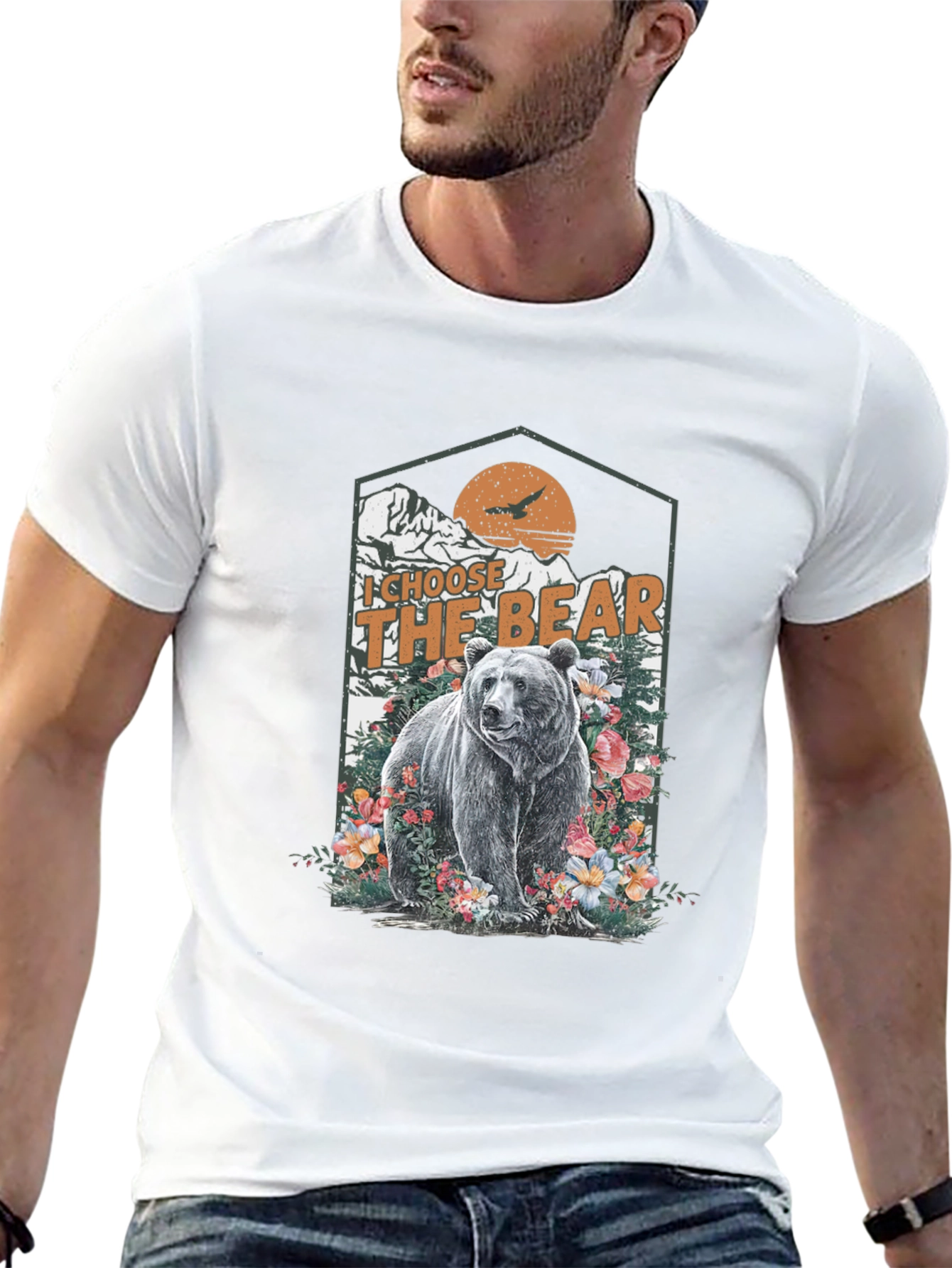 I Choose The Bear Graphic Tee