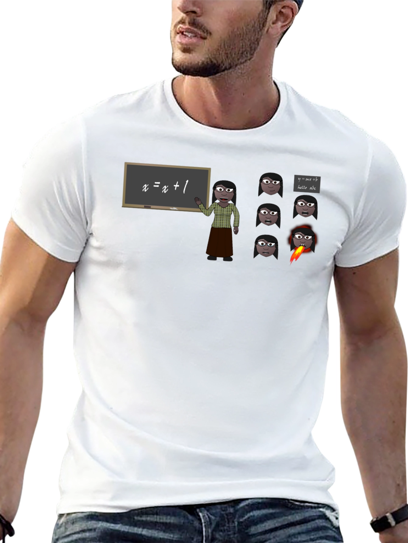 Math Teacher T-Shirt - Equations & Expressions