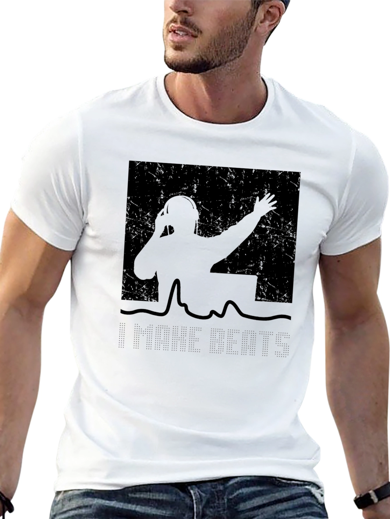 DJ Silhouette Graphic Tee - Black