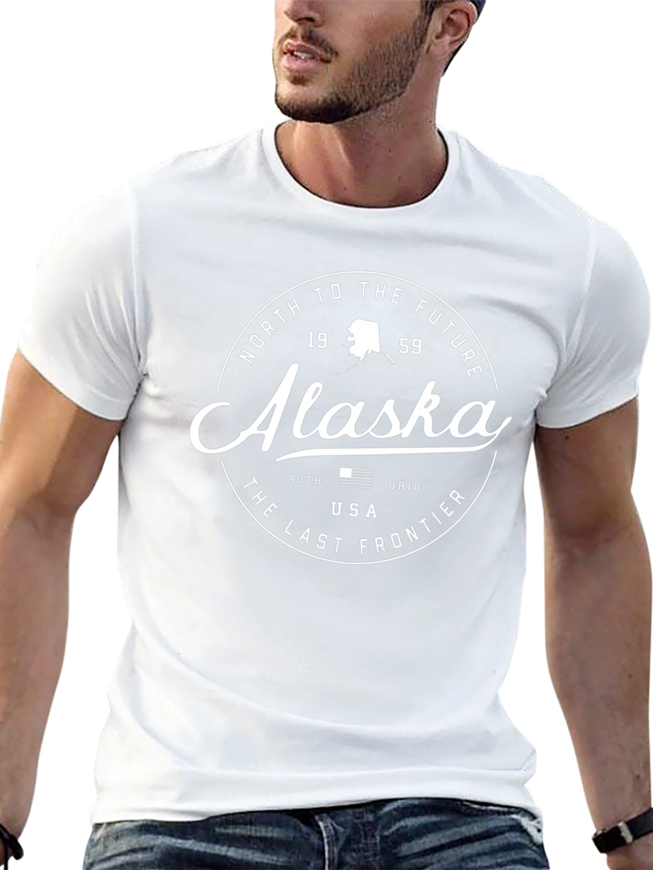 Alaska North To The Future Black T-Shirt