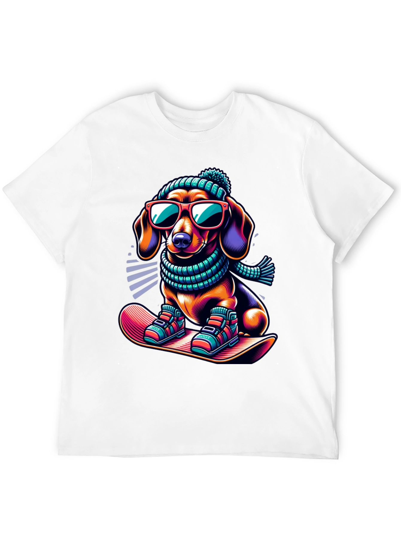 Cool Dachshund Winter T-Shirt