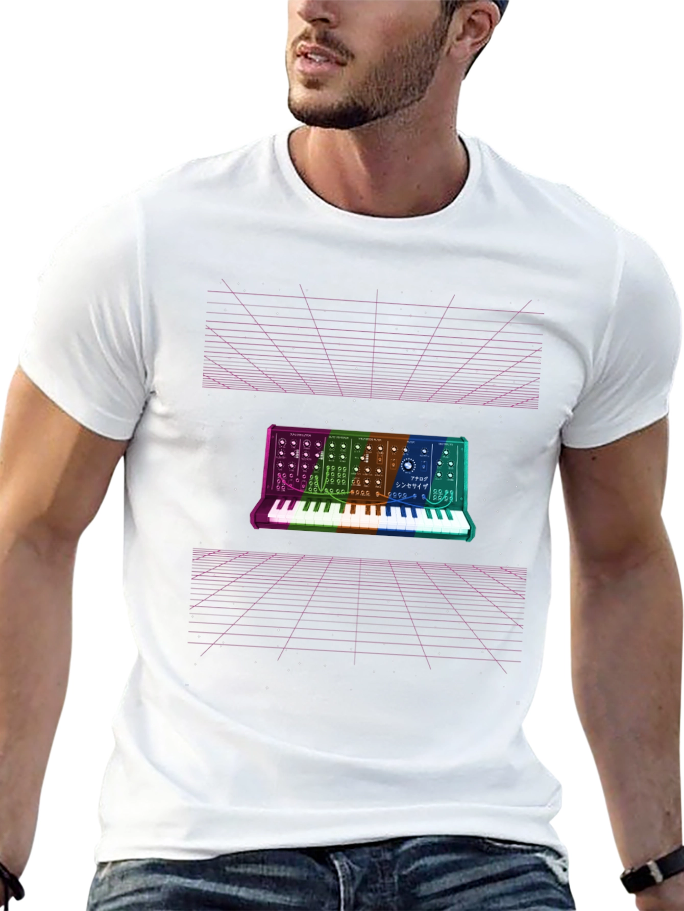 Retro Synthwave T-Shirt - Music Producer Tee