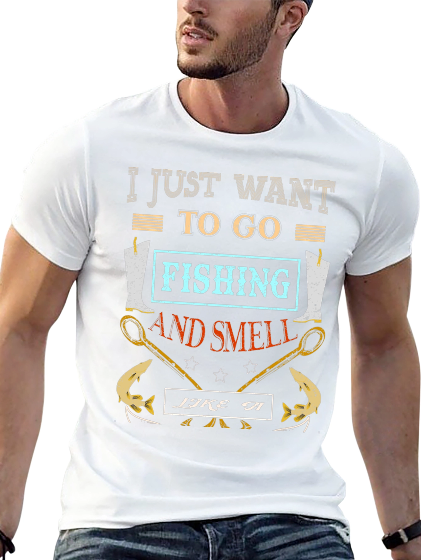 Fishing T-Shirt: I Just Want to Go Fishing