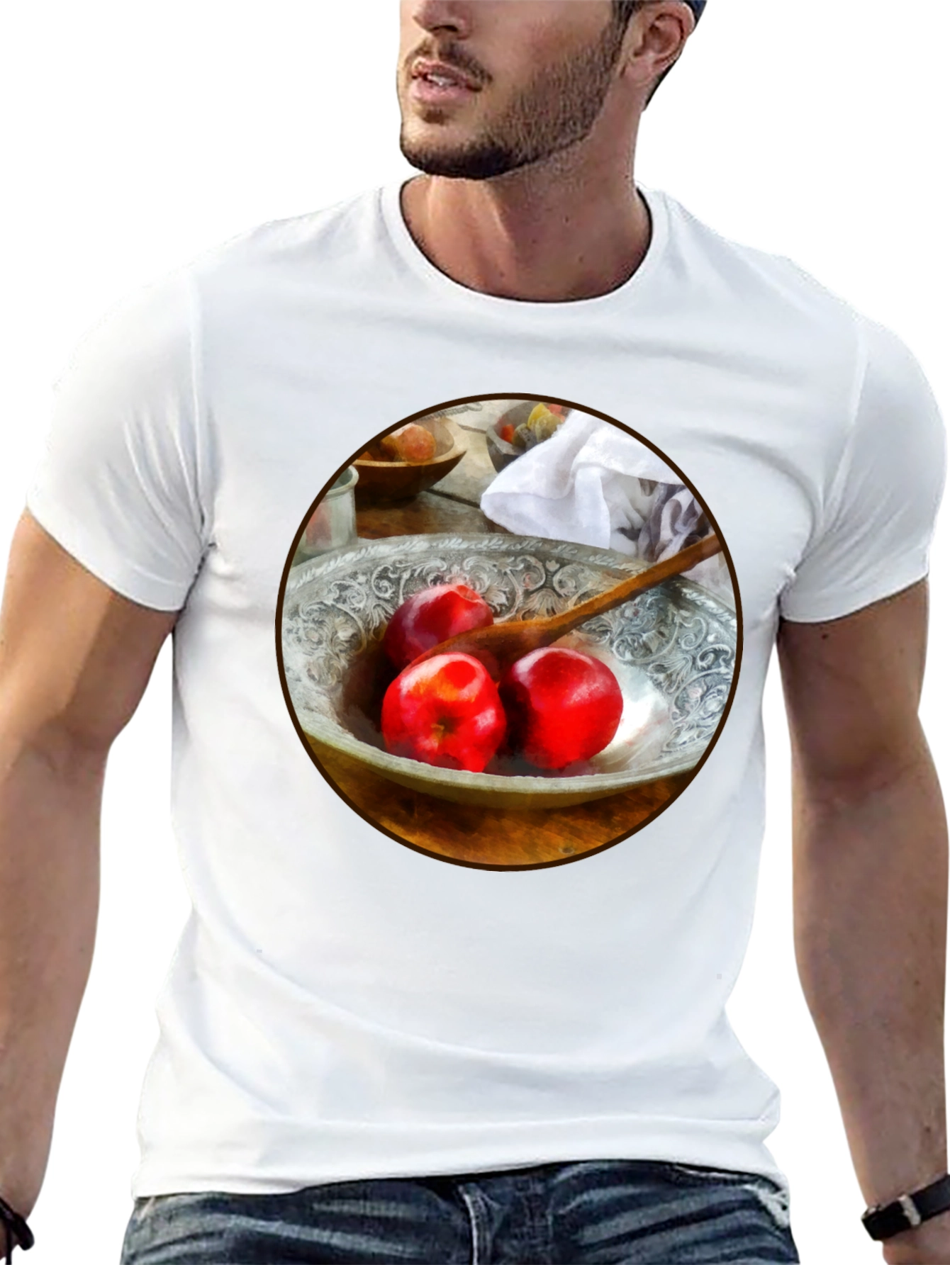 Artistic Apples T-Shirt - Unique Foodie Fashion