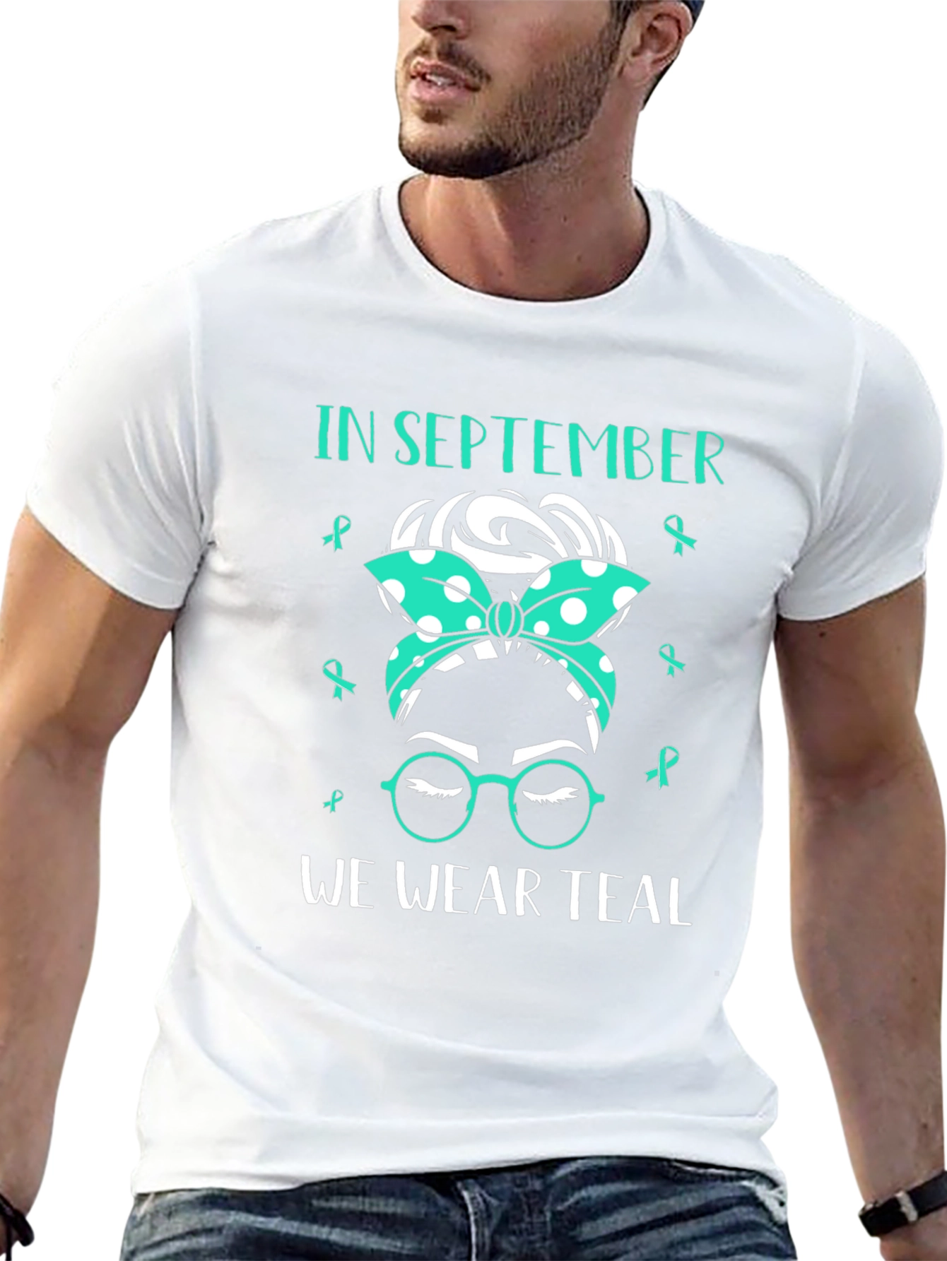 September Teal Awareness Ribbon T-Shirt