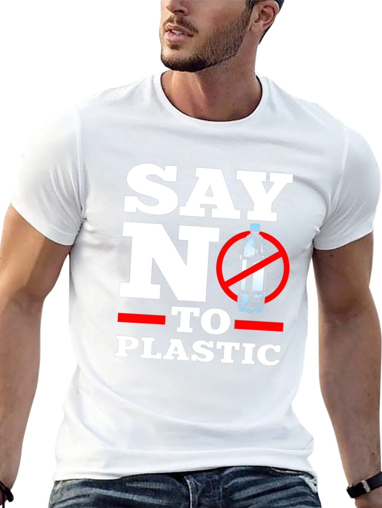 Say No To Plastic Graphic T-Shirt