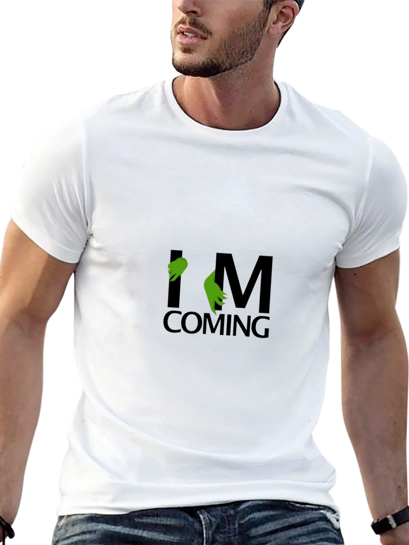 Grinch Im Coming Black T-Shirt