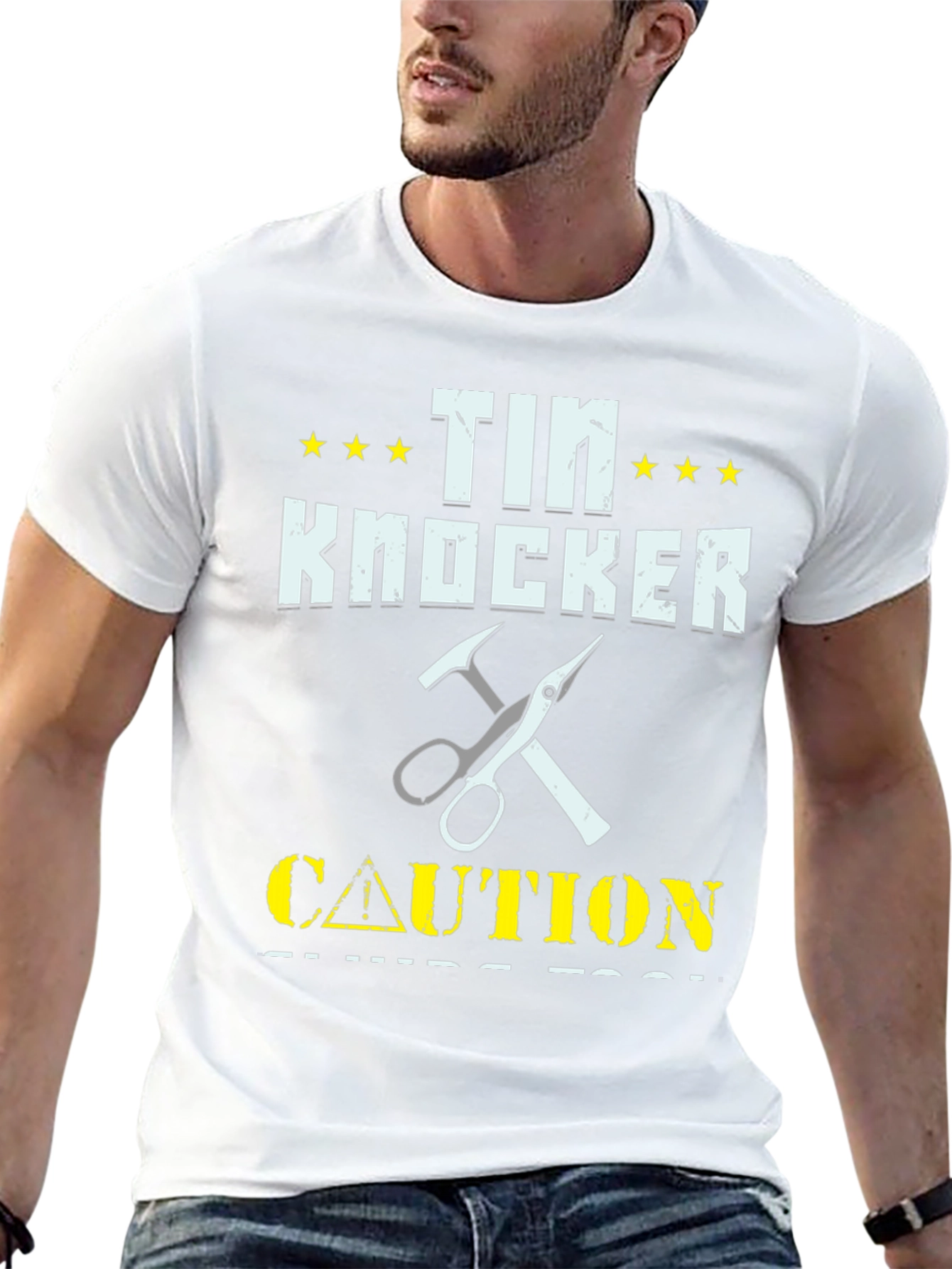 Tin Knocker Caution T-Shirt
