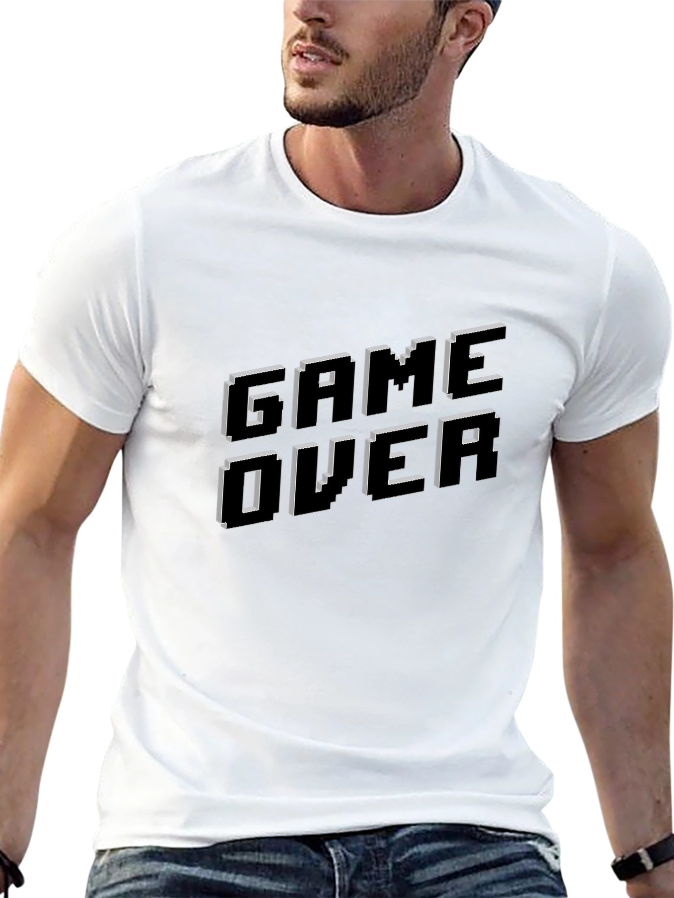Game Over T-Shirt - Classic Pixelated Design