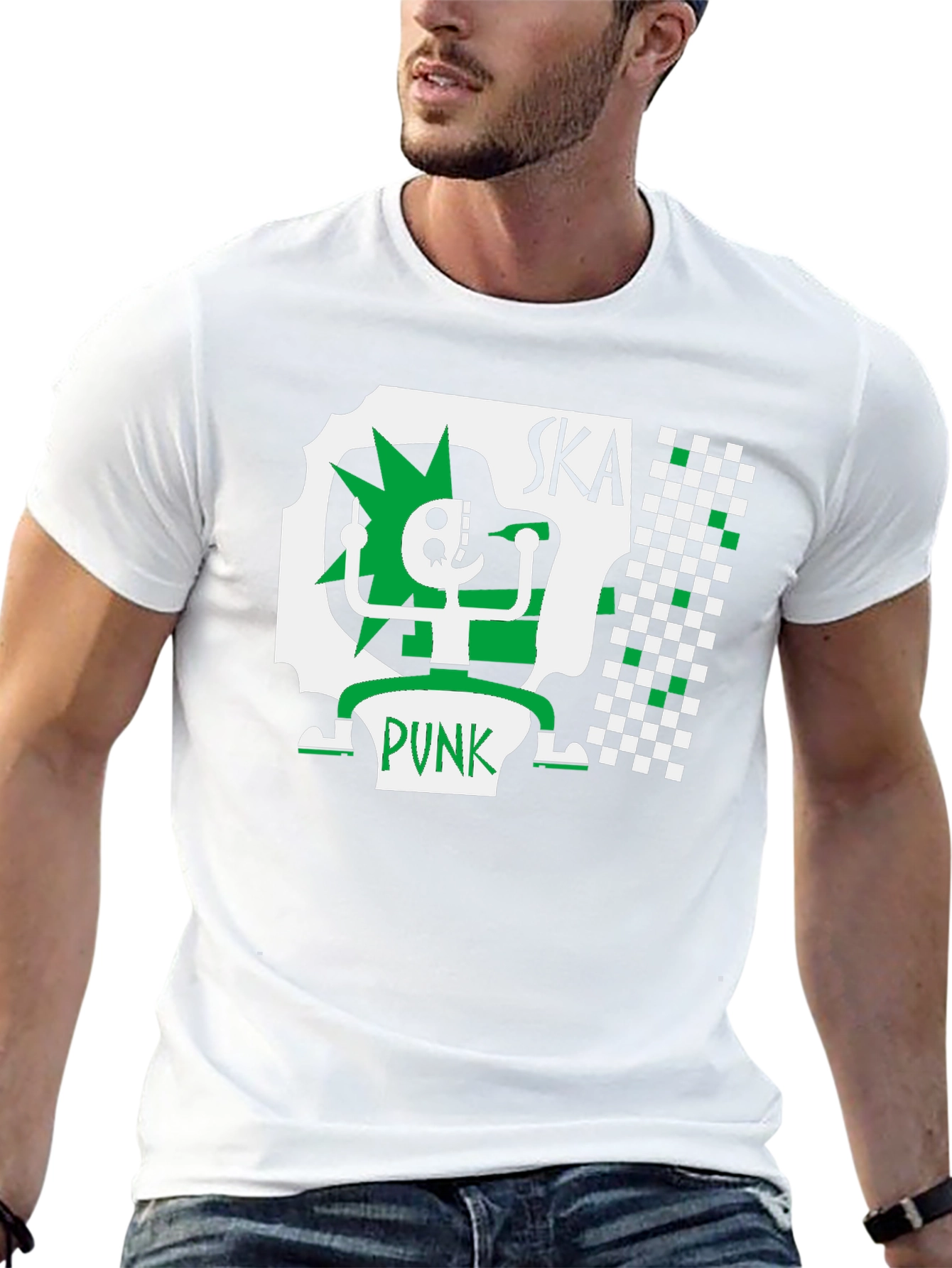 Ska Punk Graphic Tee - Black Cotton T-Shirt