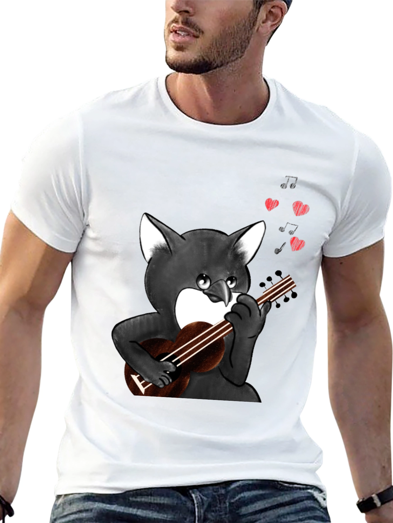 Cat Lover T-Shirt - Ukulele Serenade
