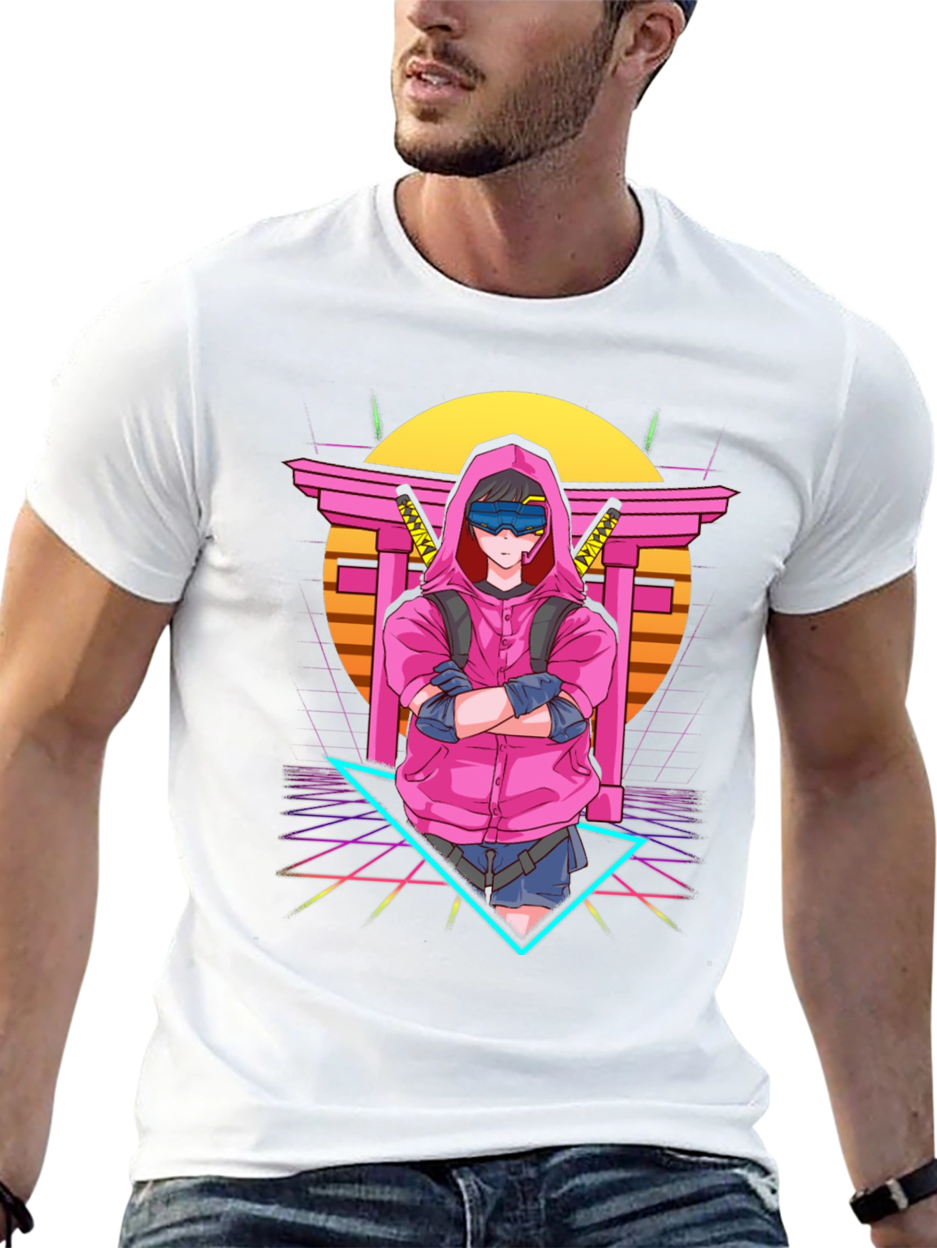 Anime Cyberpunk T-Shirt: Retro Style Graphic Tee