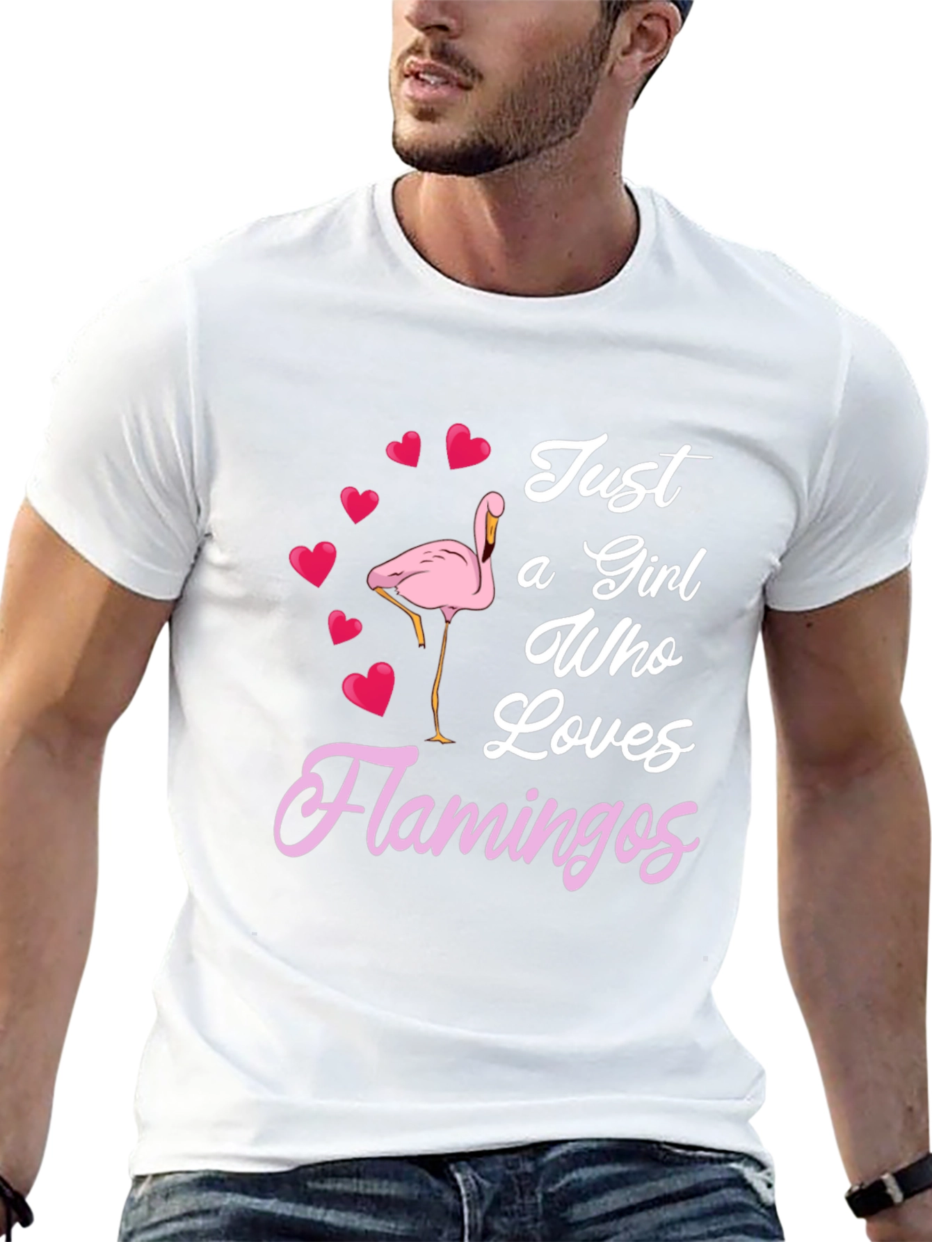 Just a Girl Who Loves Flamingos T-Shirt