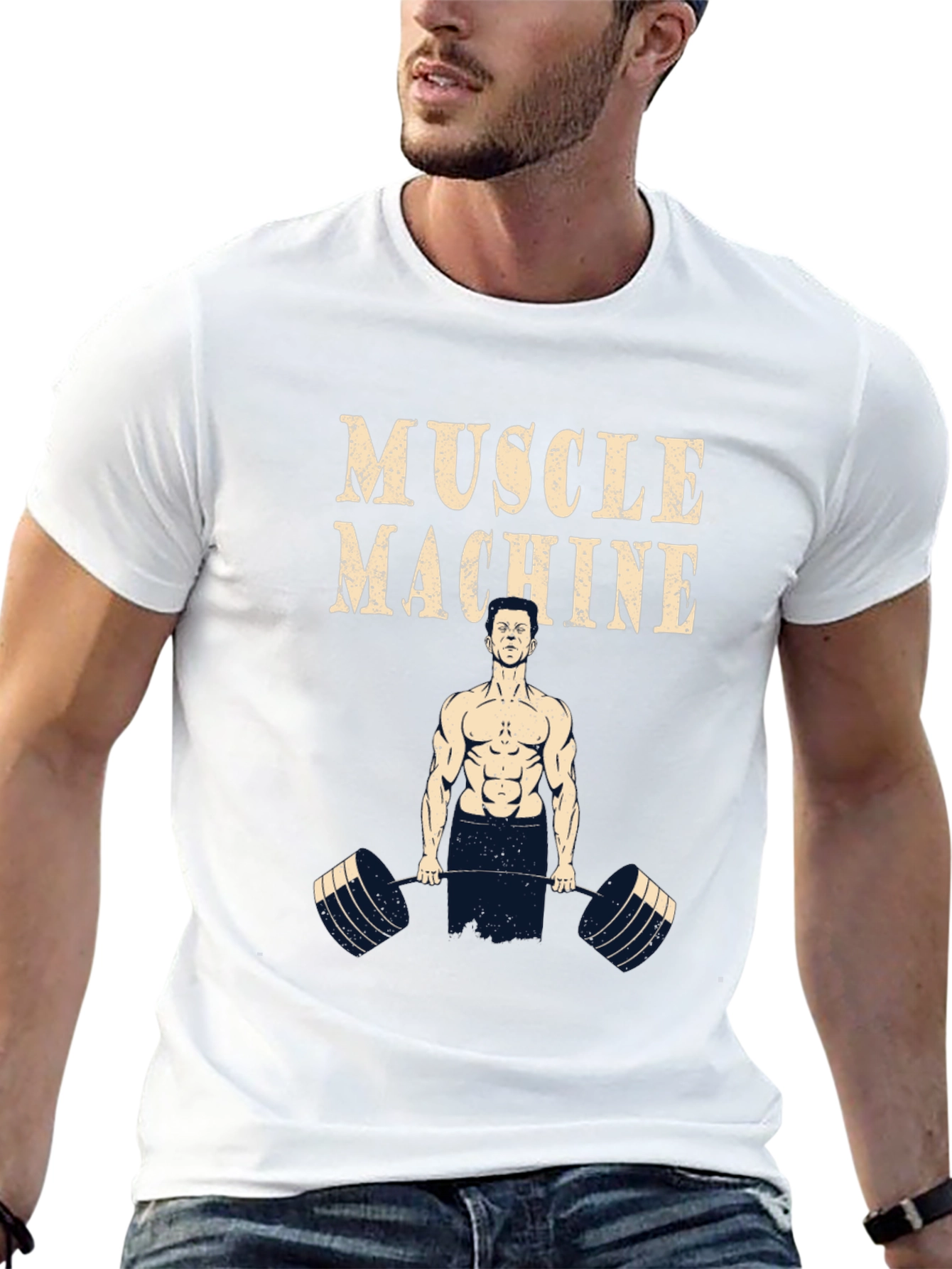 Muscle Machine Graphic T-Shirt - Gym Workout Tee