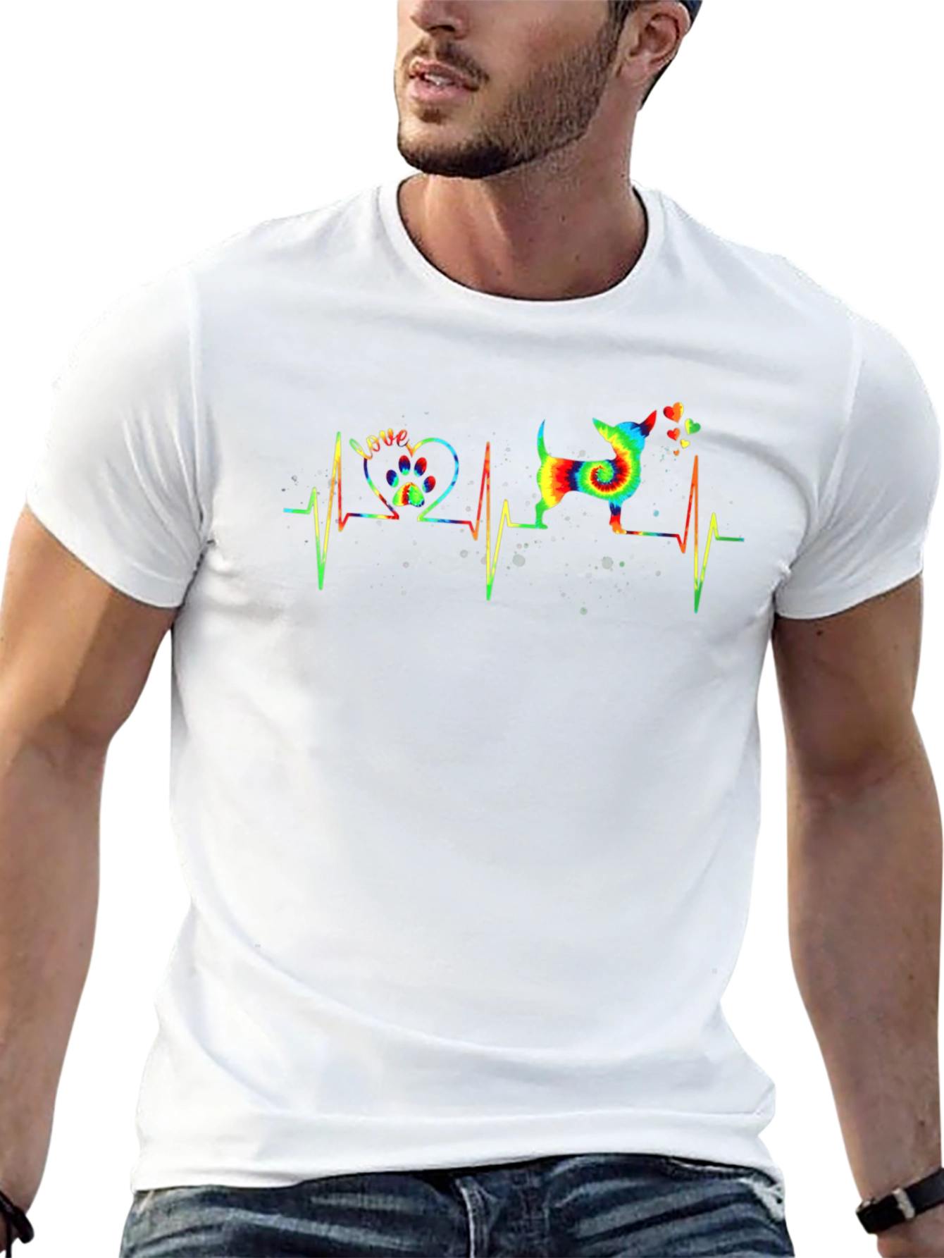 Dog Love Heartbeat T-Shirt
