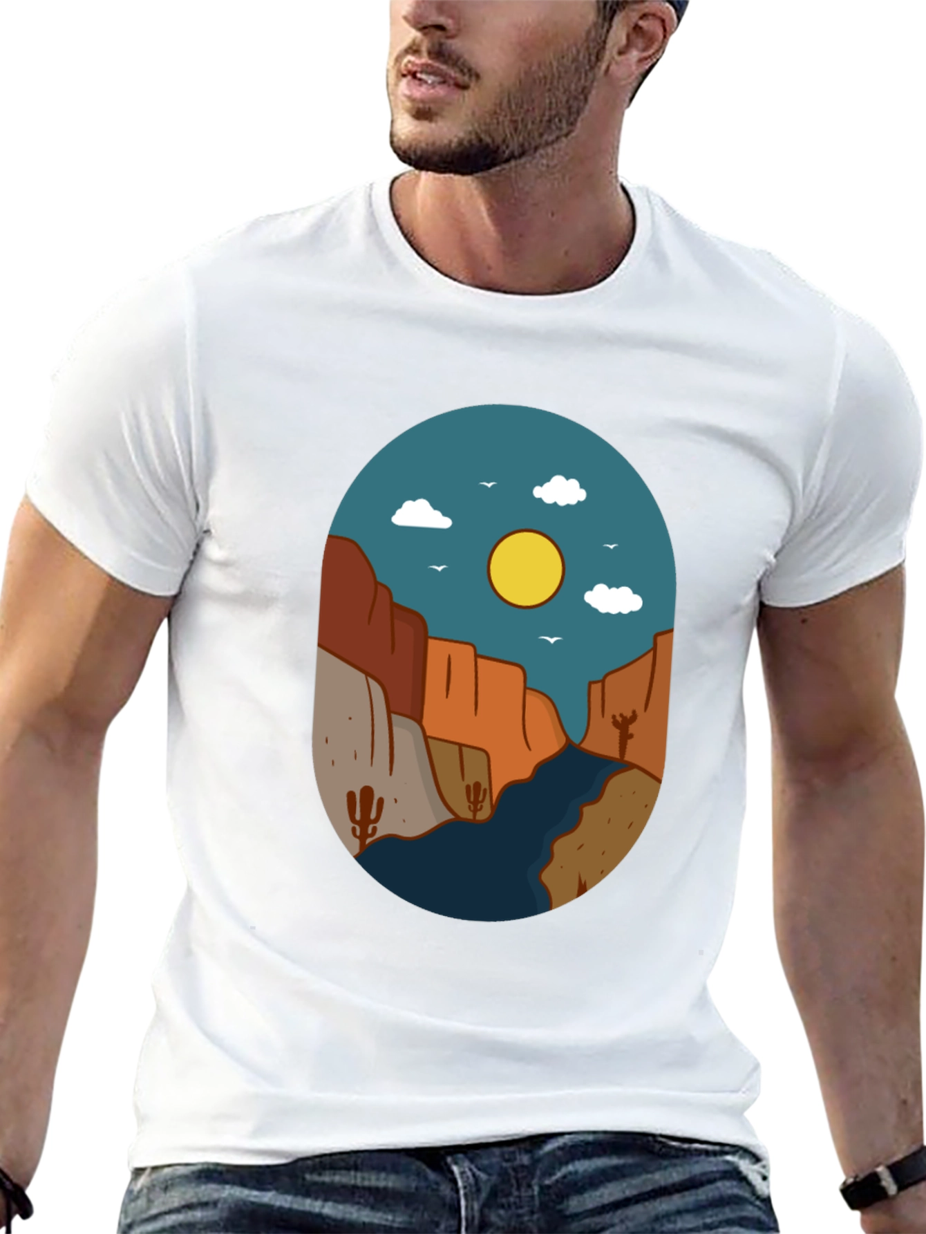 Desert Canyon Graphic Tee - Nature Inspired Design