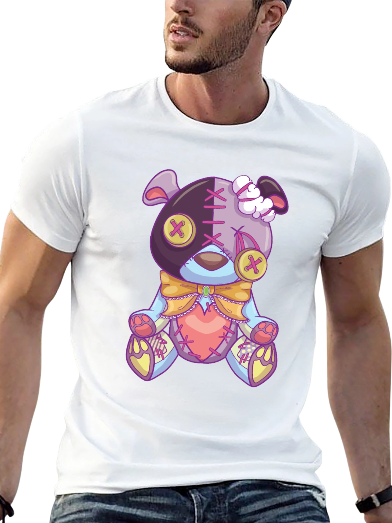 Creepy Cute Teddy Bear Graphic Tee