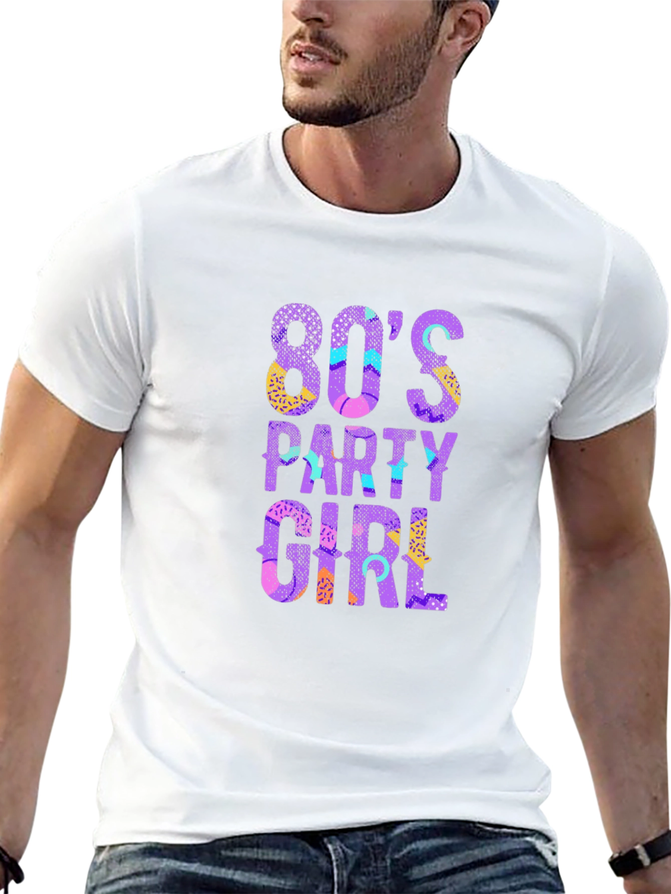 80s Party Girl Graphic T-Shirt