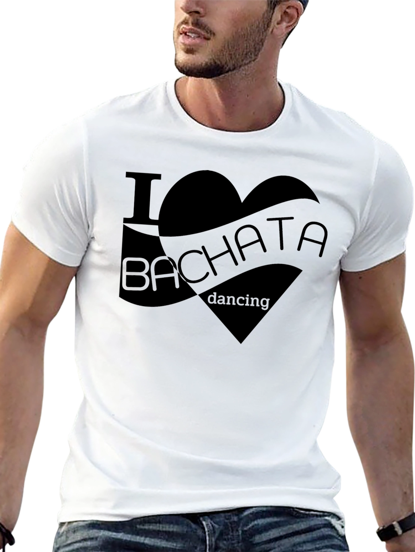 I Love Bachata Dancing T-Shirt - Black