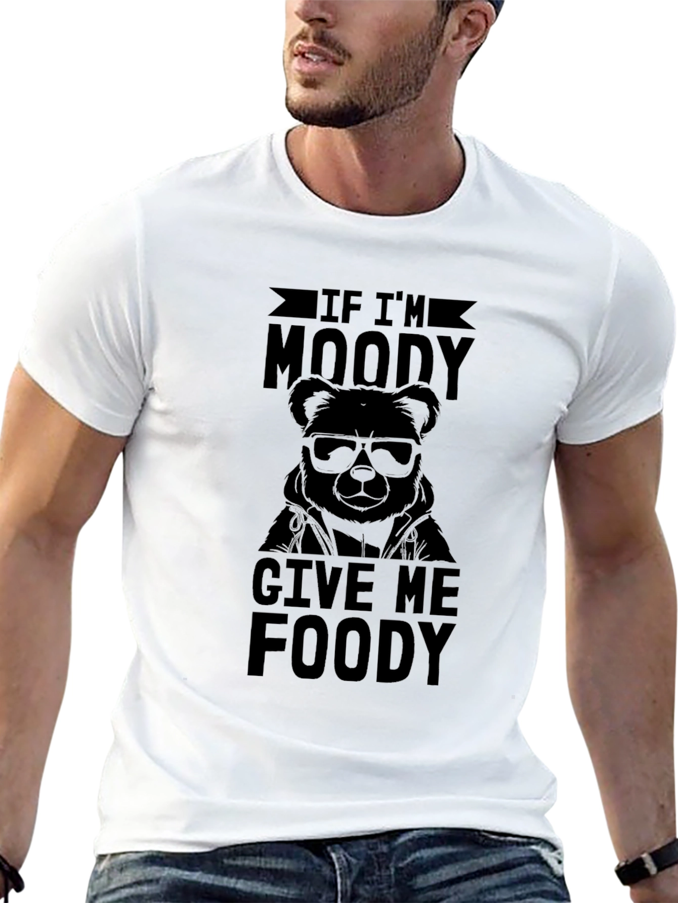 Moody Bear Funny Graphic T-Shirt