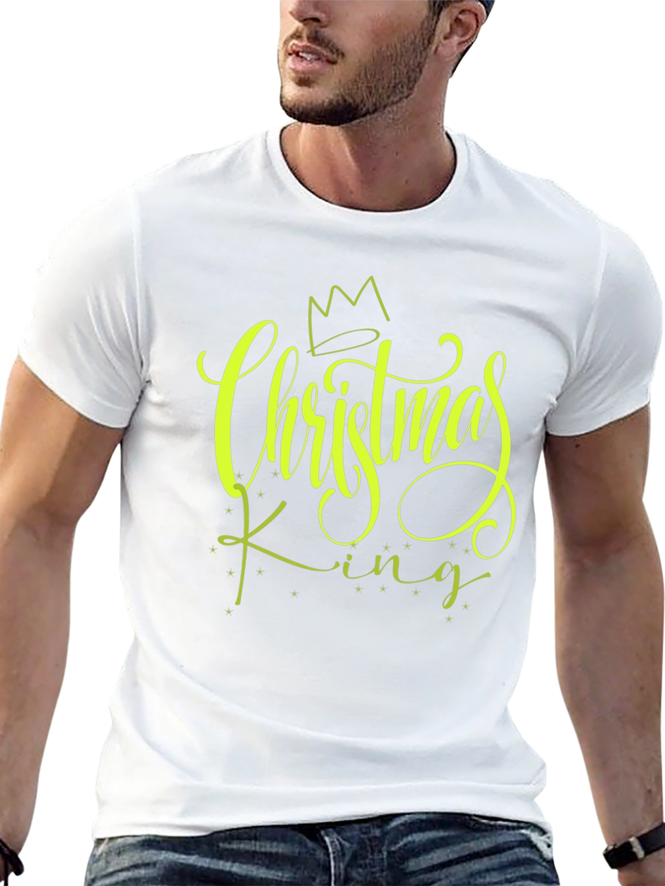 Christmas King Black Graphic Tee
