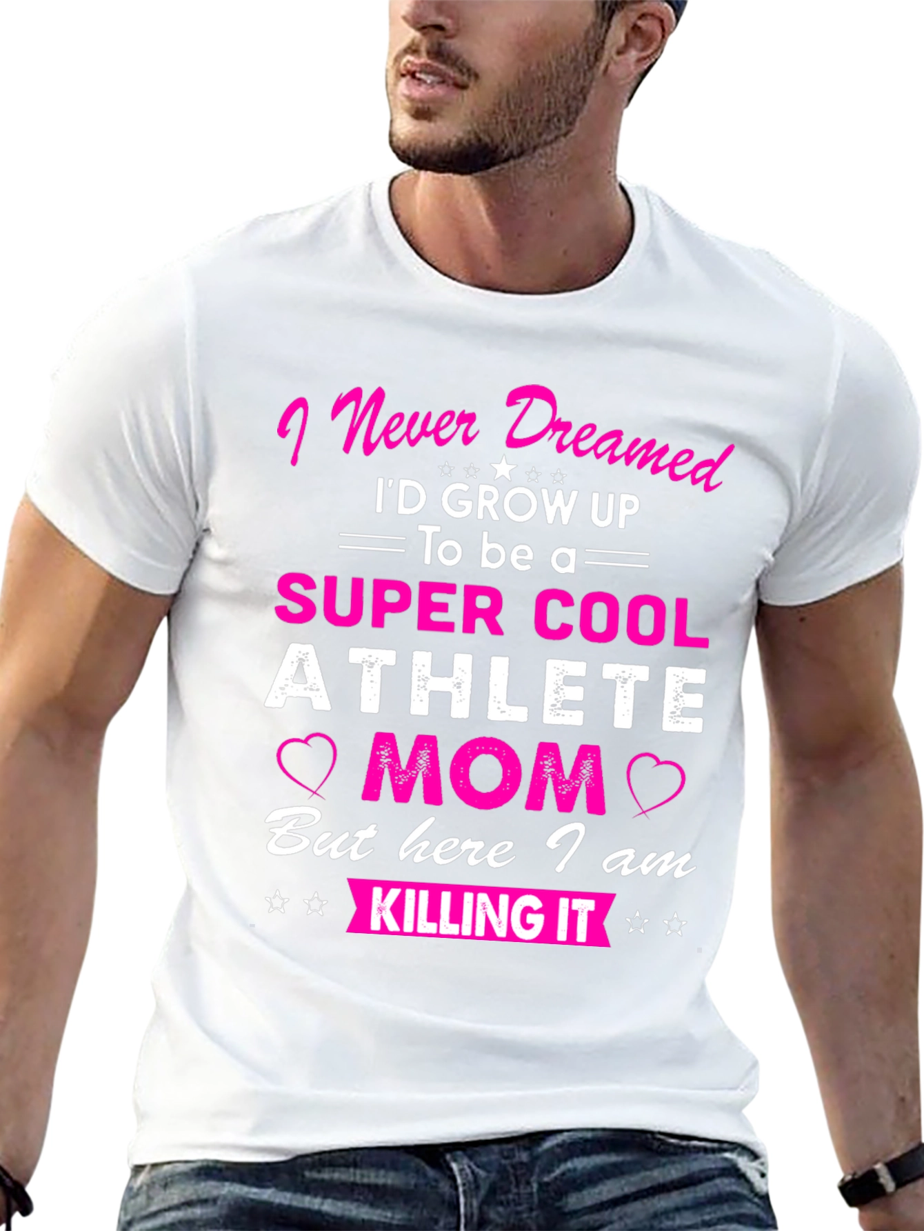 Super Cool Athlete Mom T-Shirt - Novelty Graphic Tee