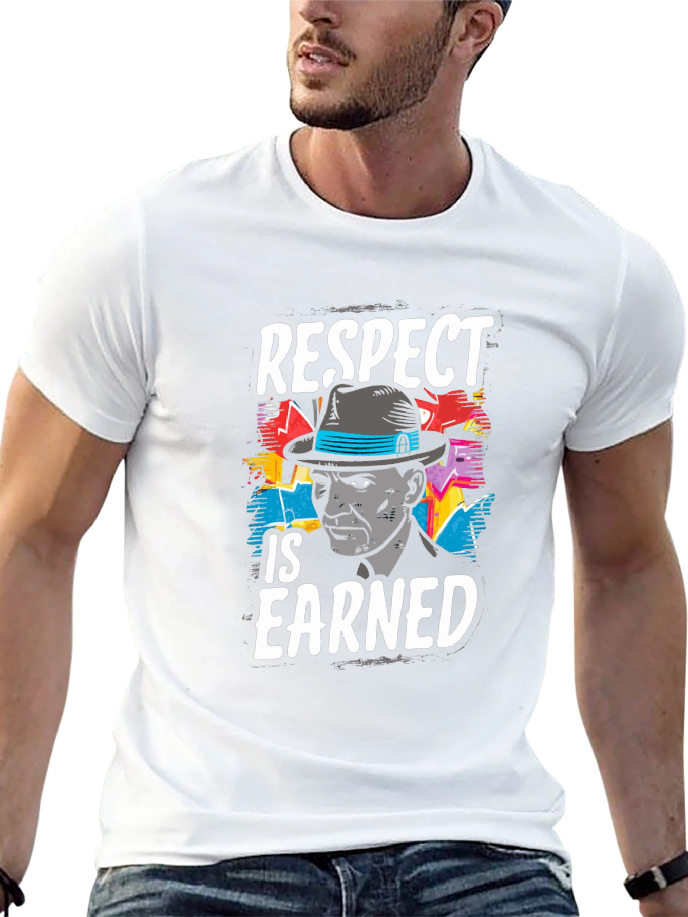 Respect Is Earned Graphic T-Shirt - Cool Mens Tee