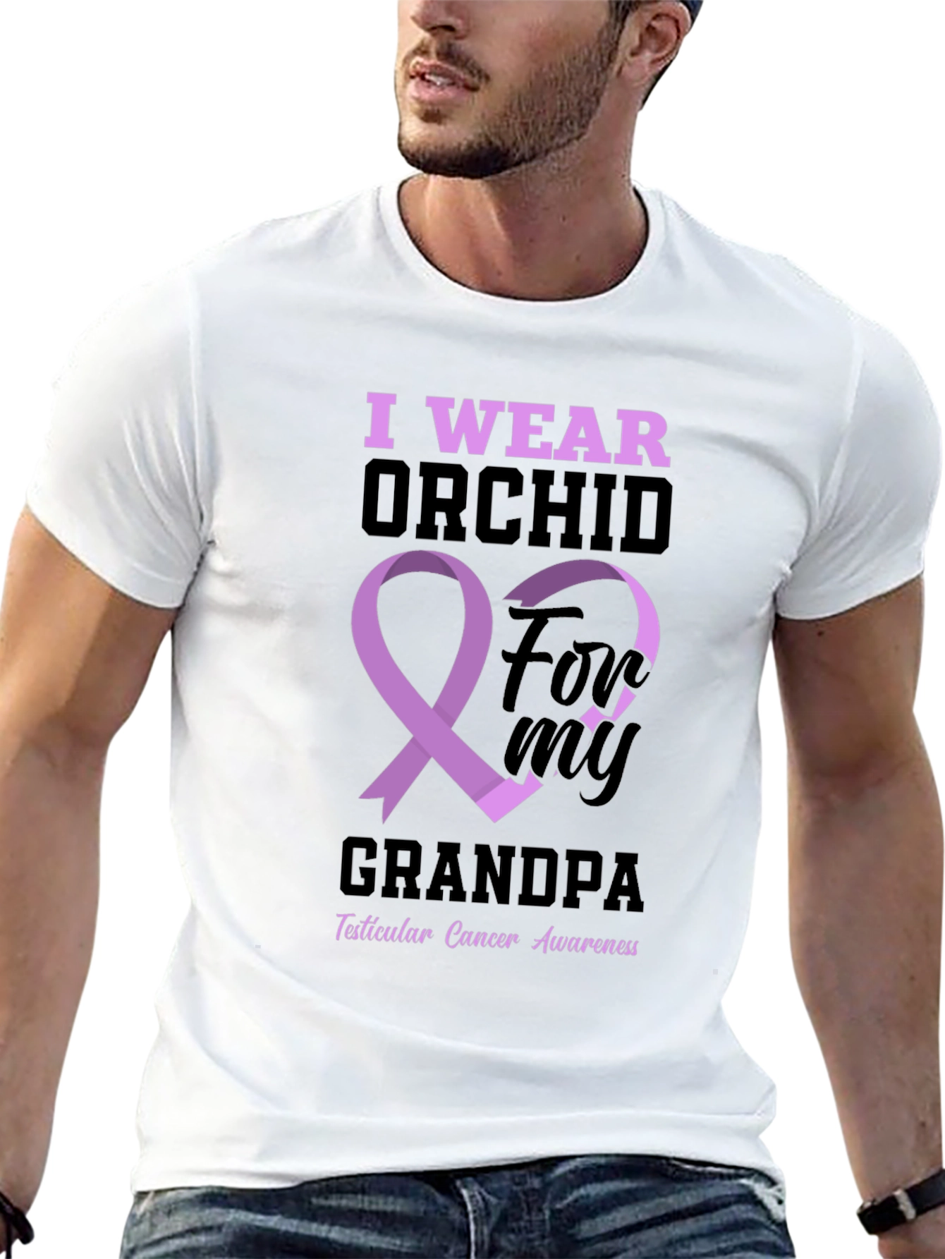 I Wear Orchid for My Grandpa T-Shirt
